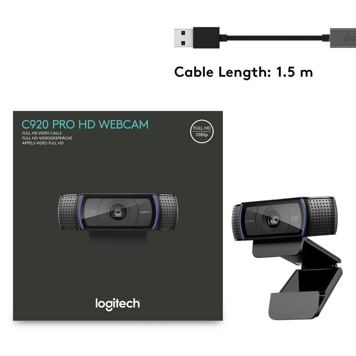 Logitech Webcam HD Pro C920 (960-000767) thumbnail