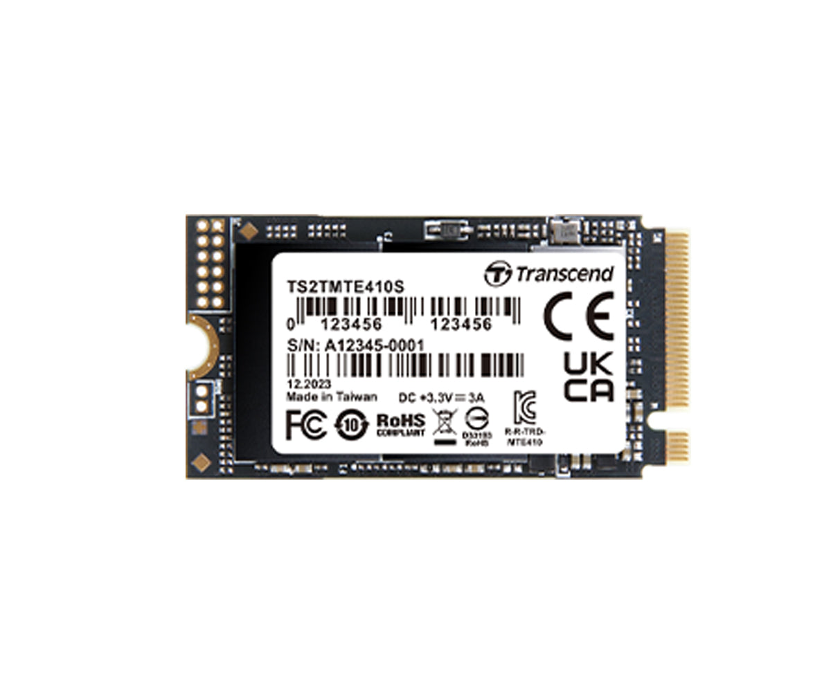 Transcend 256GB M.2 2242 PCIe Gen4x4 NVMe 3D TLC DRAM-less (TS256GMTE410S) thumbnail