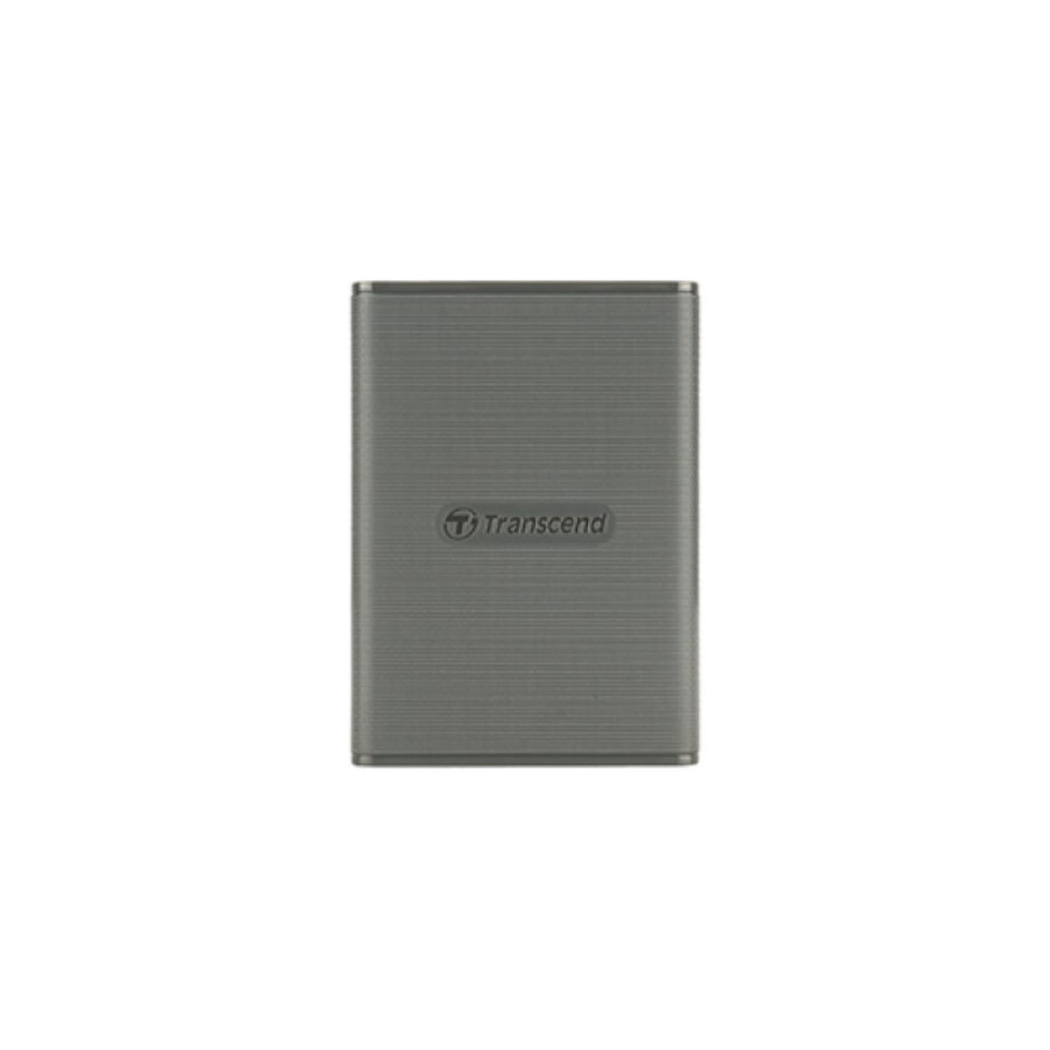 Transcend TS2TESD360C ESD360C External SSD, 2TB, USB 20Gbps, Type C, 2000 MB/s, 3D NAND, Gray (TS2TESD360C) thumbnail
