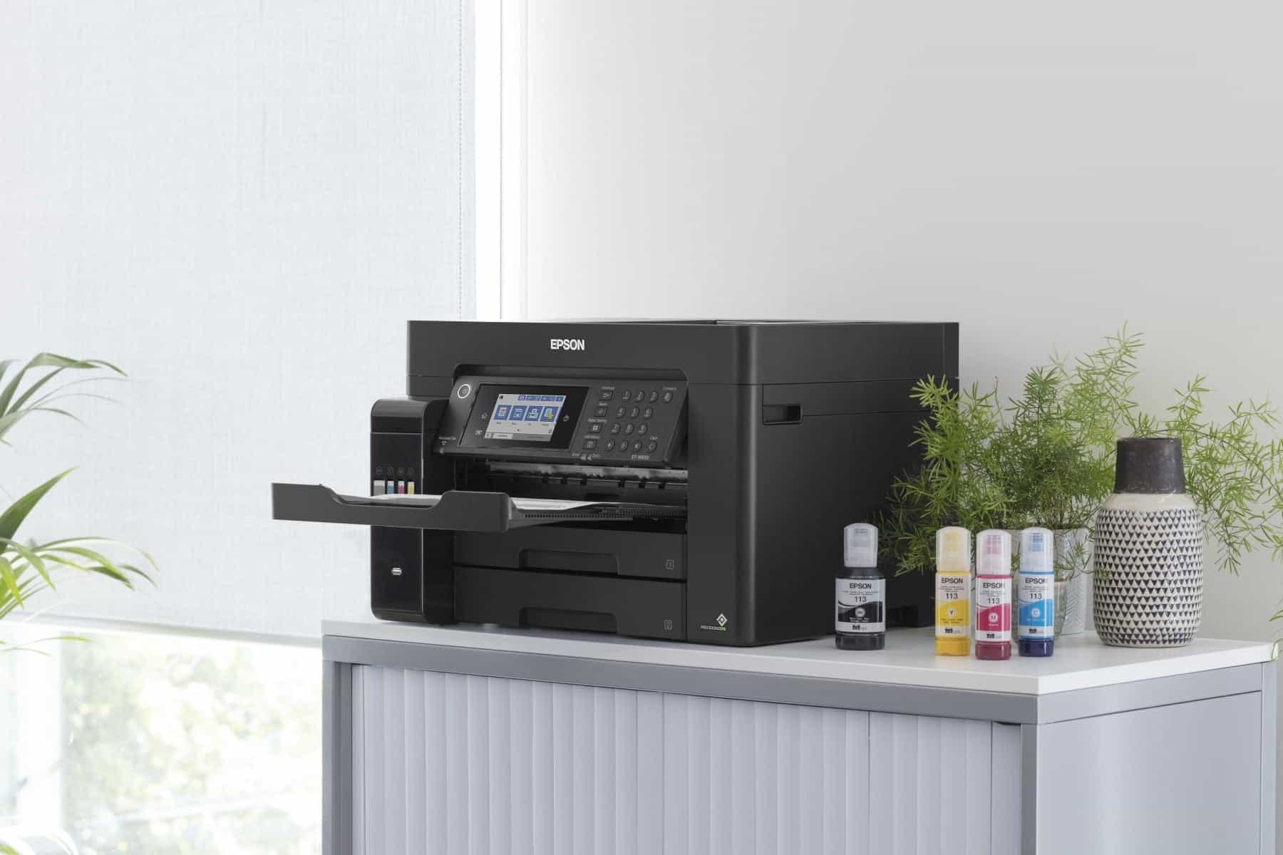 EPSON EcoTank L15160 Color Inkjet Multifunction Printer - A3 Plus, 25ppm, 600 sheets, USB, LAN, Wi-Fi - Black (C11CH71402) thumbnail