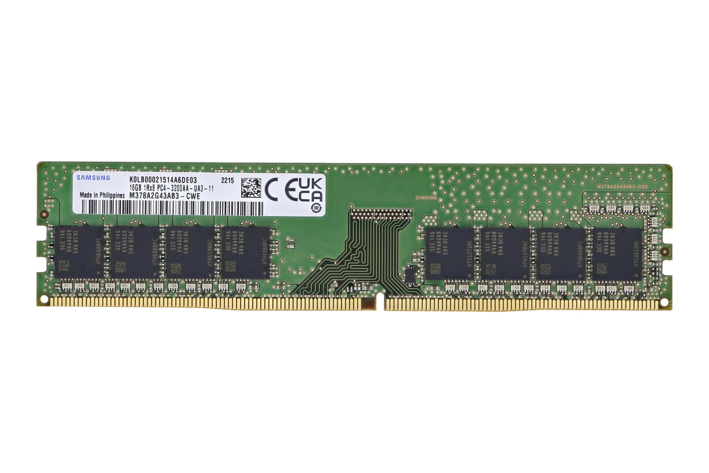 Samsung UDIMM non-ECC 16GB DDR4 1Rx8 3200MHz PC4-25600 M378A2G43CB3-CWE (M378A2G43CB3-CWE) (M378A2G43CB3-CWE) thumbnail