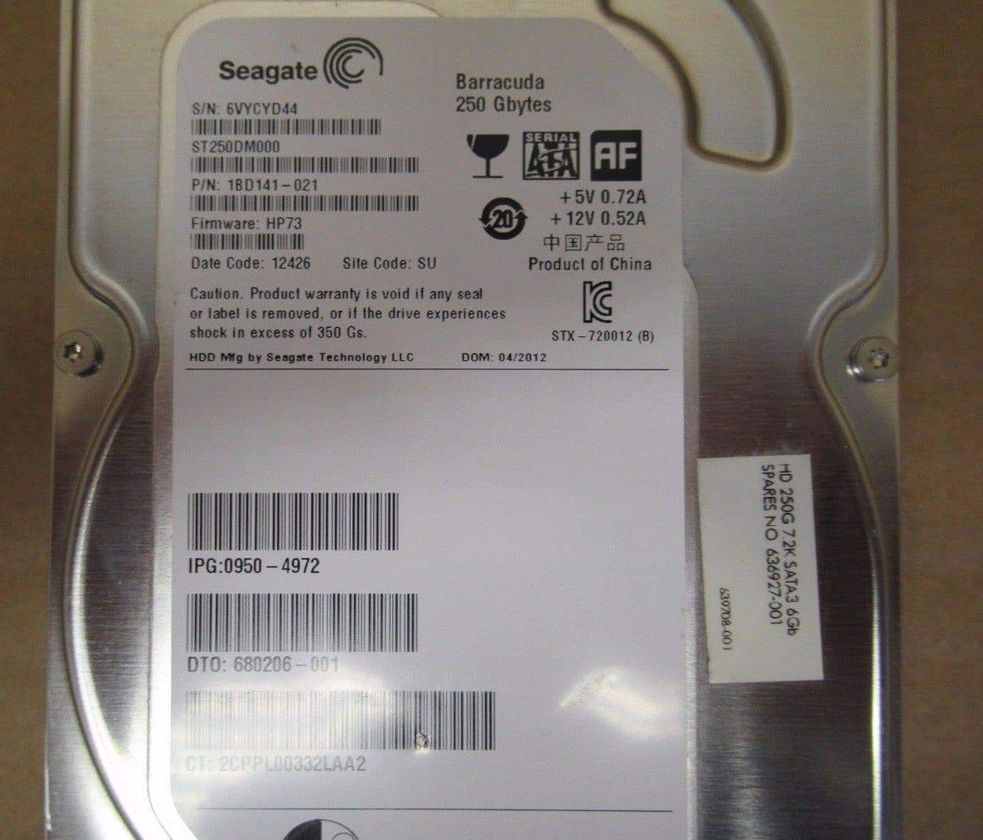 HP DRIVE HARD 80GB DSK 3.5 ROHS (0950-4972) thumbnail