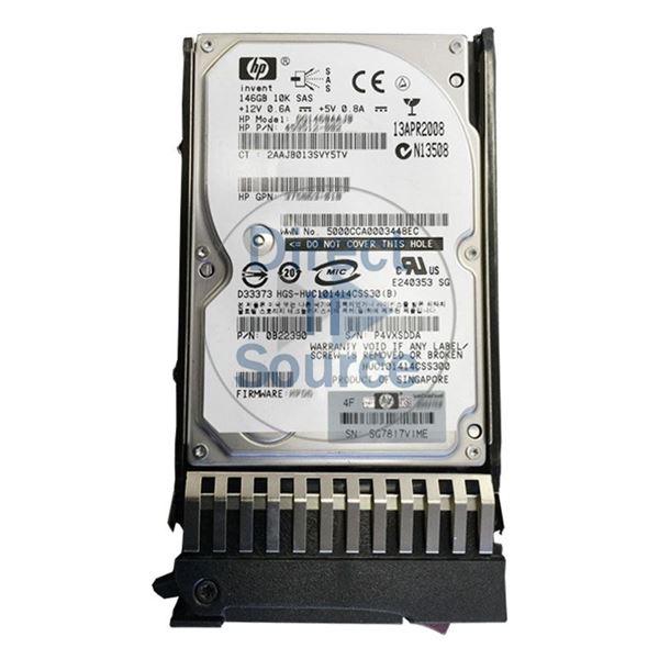 HP Harddisk 146GB 3G-SAS Hot Plug 10k 2.5 SFF (0B22390) thumbnail