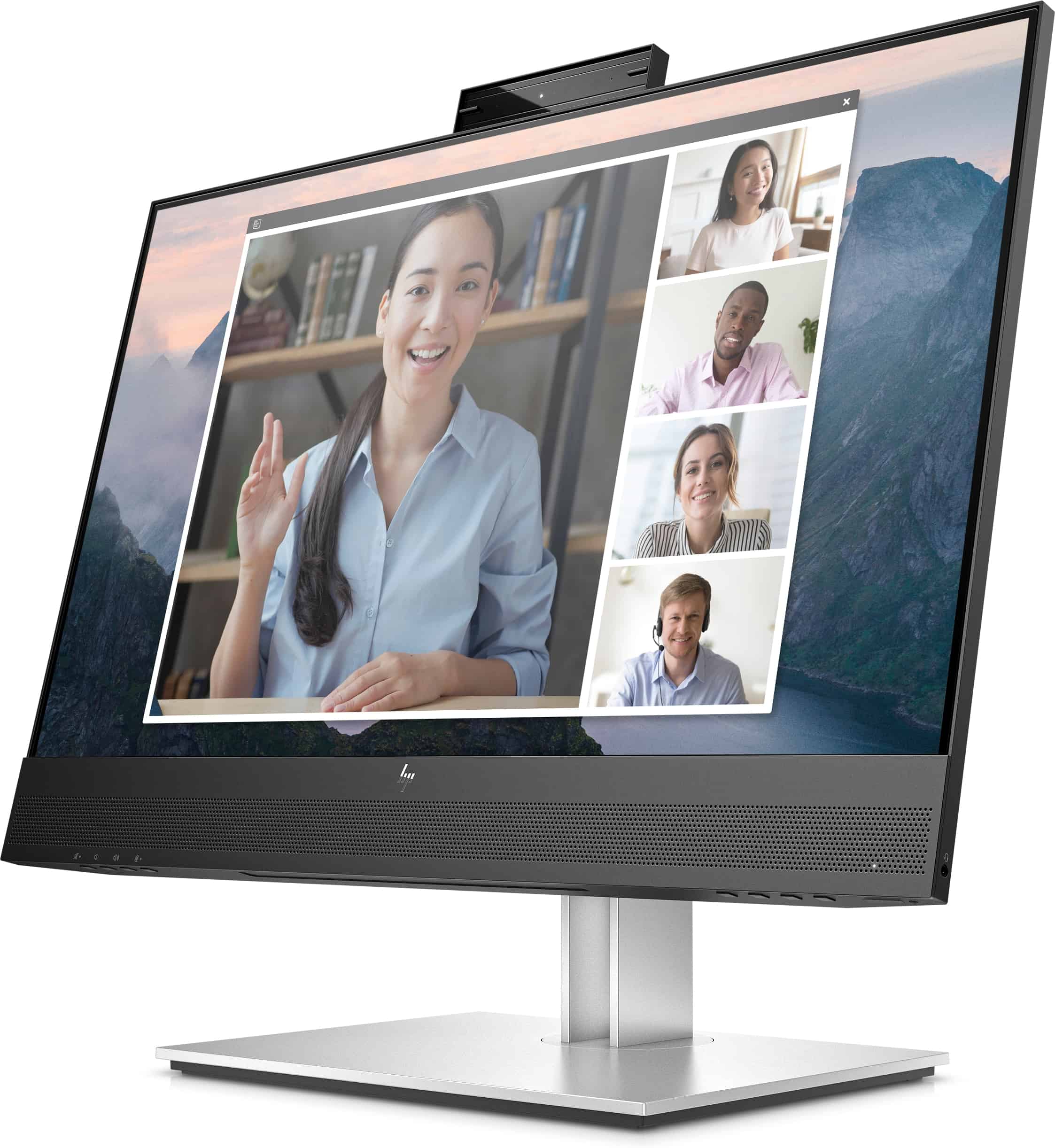 HP E24mv G4 60,5 cm (23.8") 1920 x 1080 Pixels Full HD Zwart, Zilver (169L0AA#ABB) thumbnail