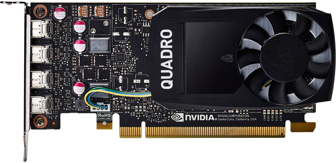 HP NVIDIA Quadro P1000 4-GB grafische kaart (1ME01AA) thumbnail