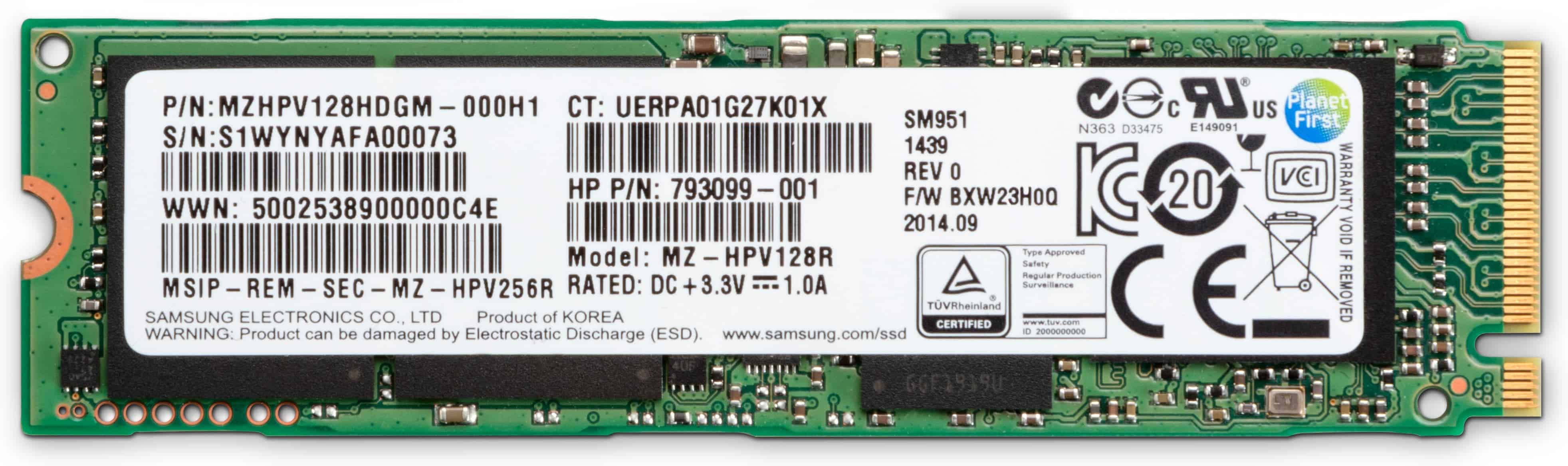 HP Z Turbo Drive M.2 512 GB PCI Express 3.0 TLC NVMe (1PD48AA) thumbnail