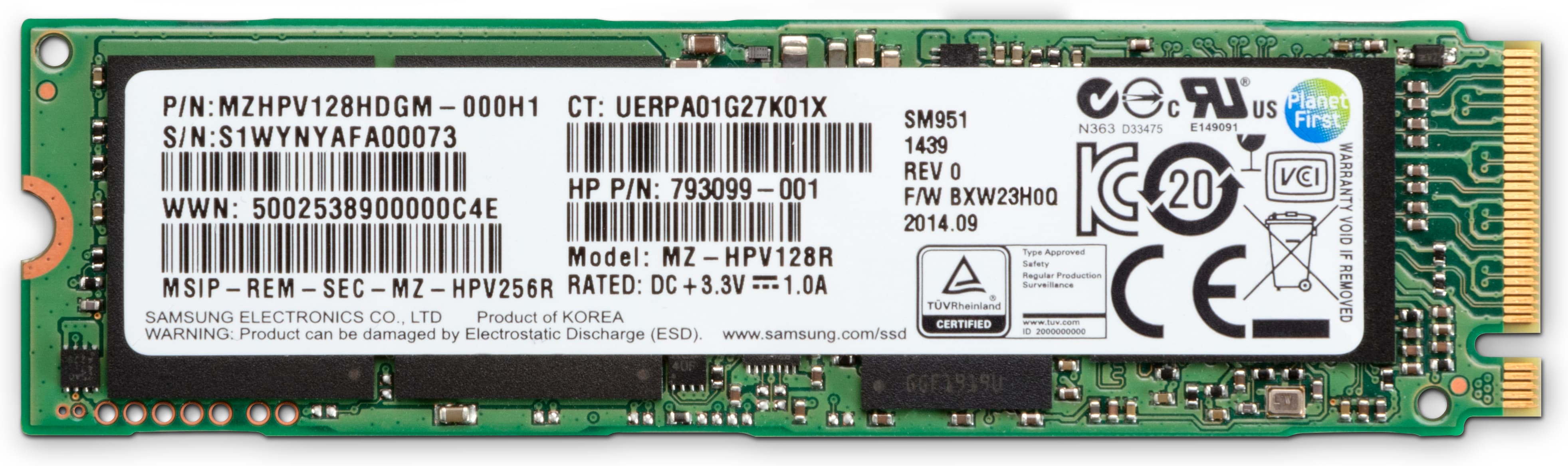 HP Z Turbo Drive 512 GB M.2 PCI Express 3.0 NVMe TLC (1PD54AA) thumbnail