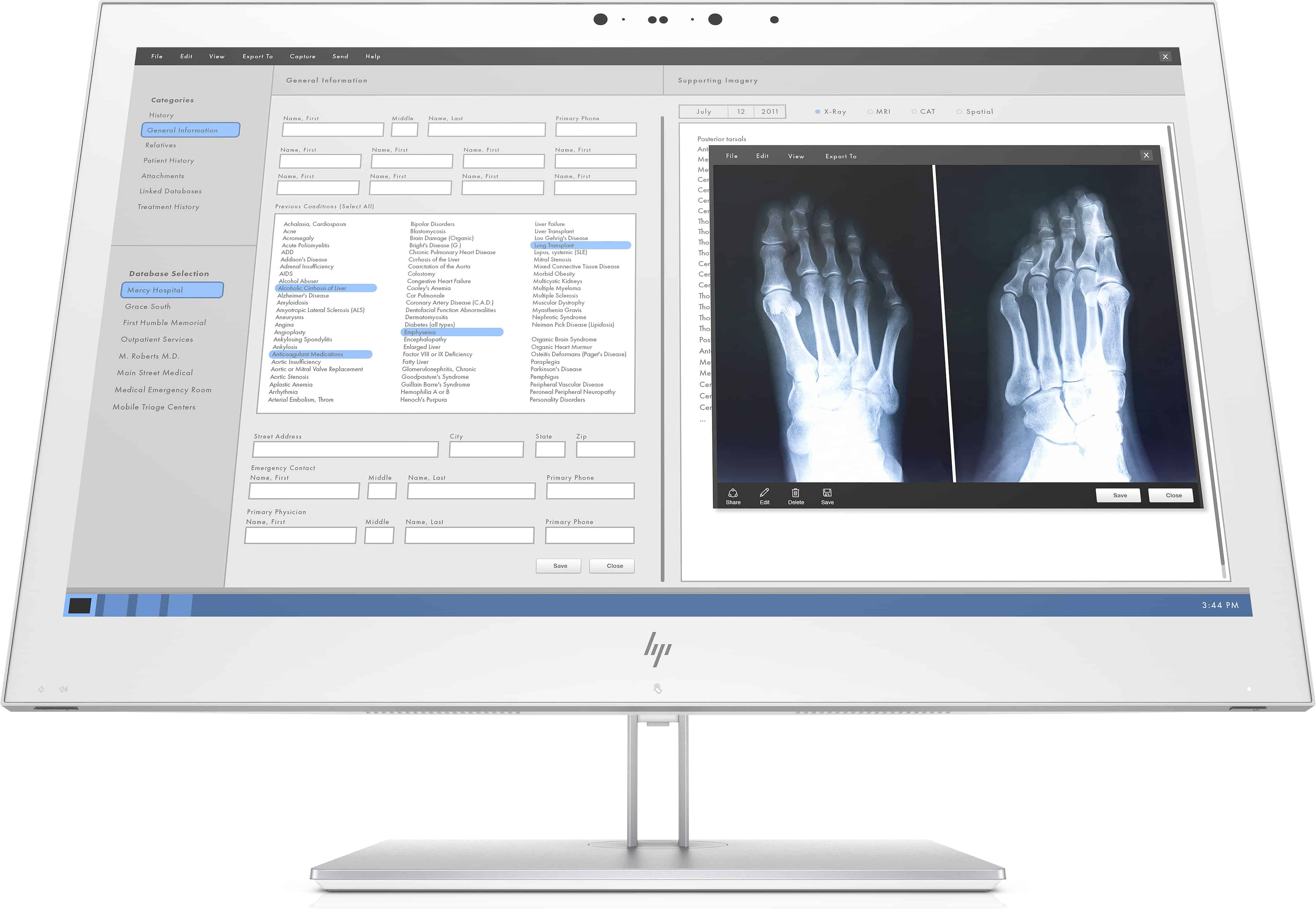 HP Healthcare Edition HC270cr 68,6 cm (27) 2560 x 1440 Pixels Quad HD LED Wit (1QW03AA#ABB) thumbnail