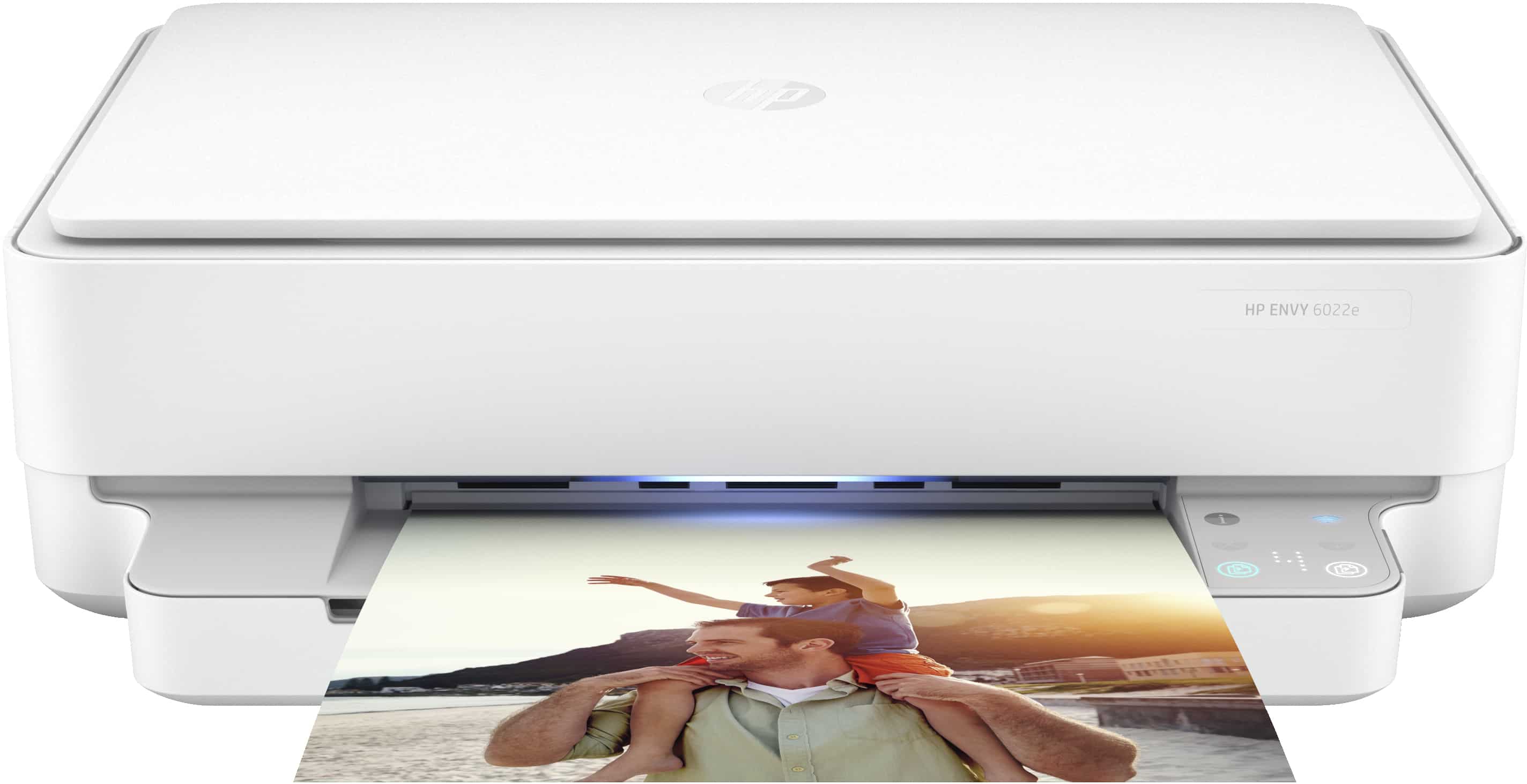 HP ENVY HP 6022e All-in-One printer, Thuis en thuiskantoor, Printen, kopiëren, scannen, Draadloos; HP+; Geschikt voor HP Instant Ink; Printen vanaf een telefoon of tablet (223N5B#629) thumbnail