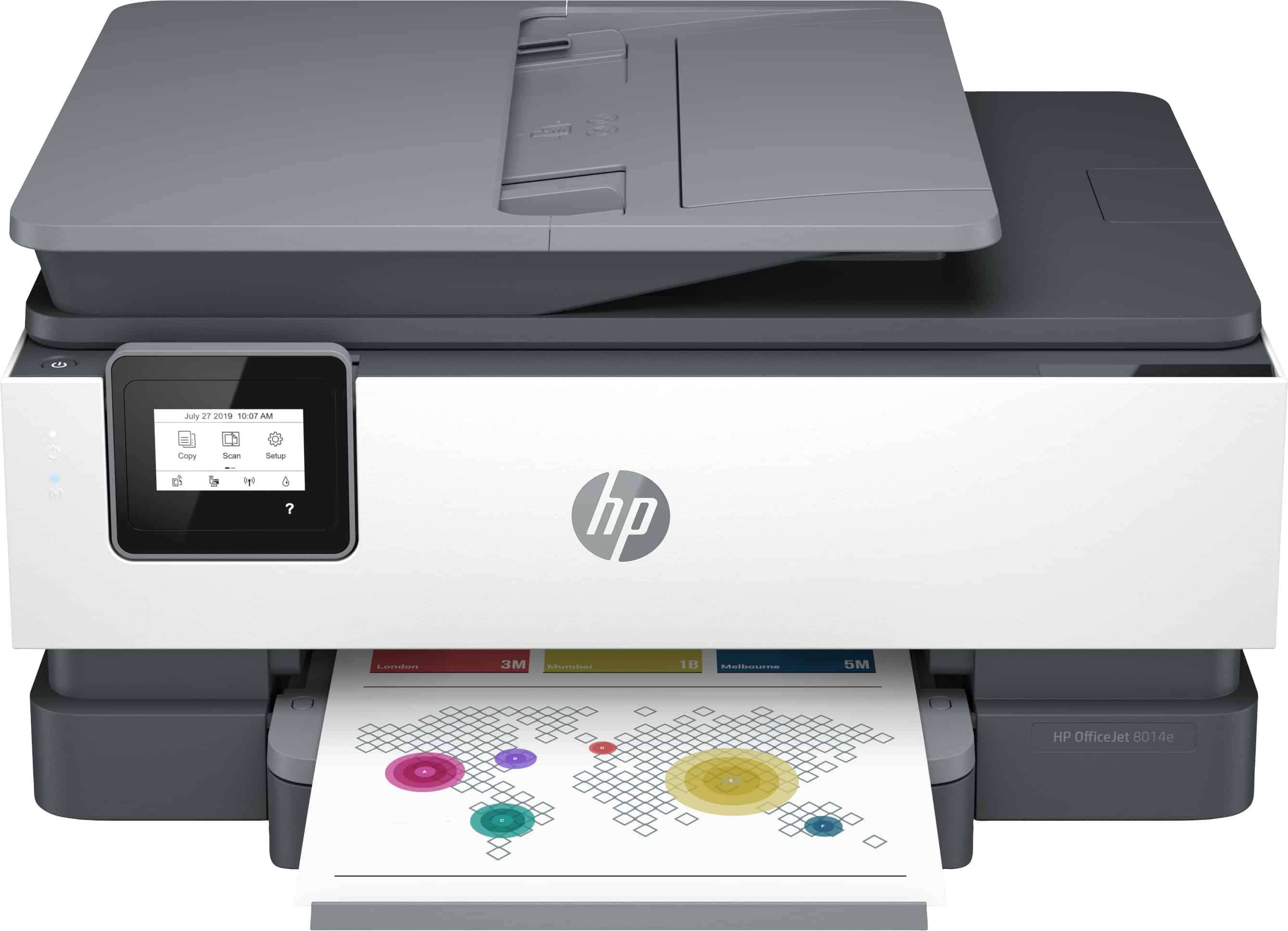 HP OfficeJet HP 8014e All-in-One-printer, Kleur, Printer voor Home, Printen, kopiëren, scannen, HP+; Geschikt voor HP Instant Ink; Automatische documentinvoer; Dubbelzijdig afdrukken (228G0B#629) thumbnail