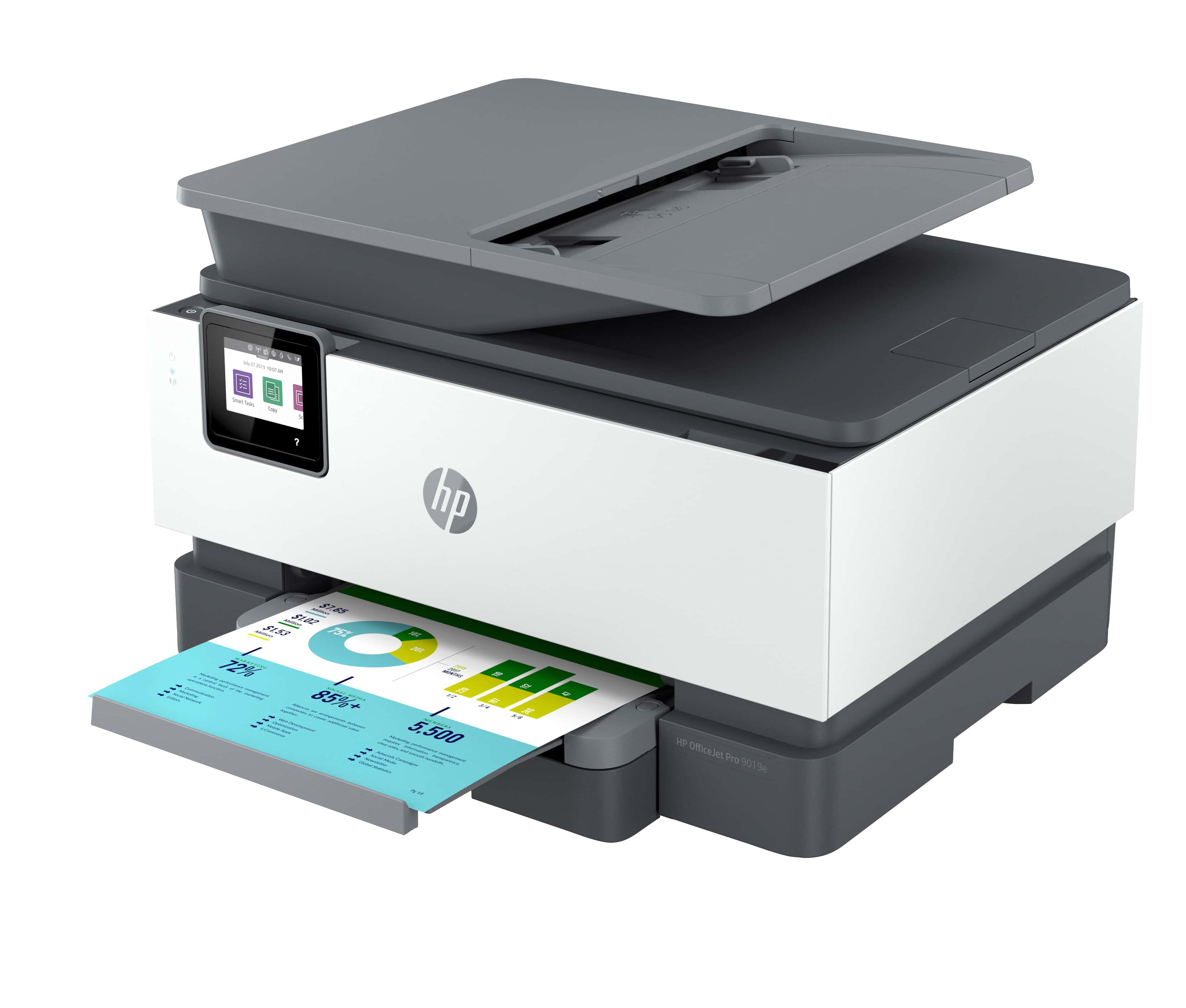 HP OfficeJet Pro 9019e Draadloos All-in-One Kleur Printer, Instant Ink; Dubbelzijdig printen (22A59B#629) thumbnail