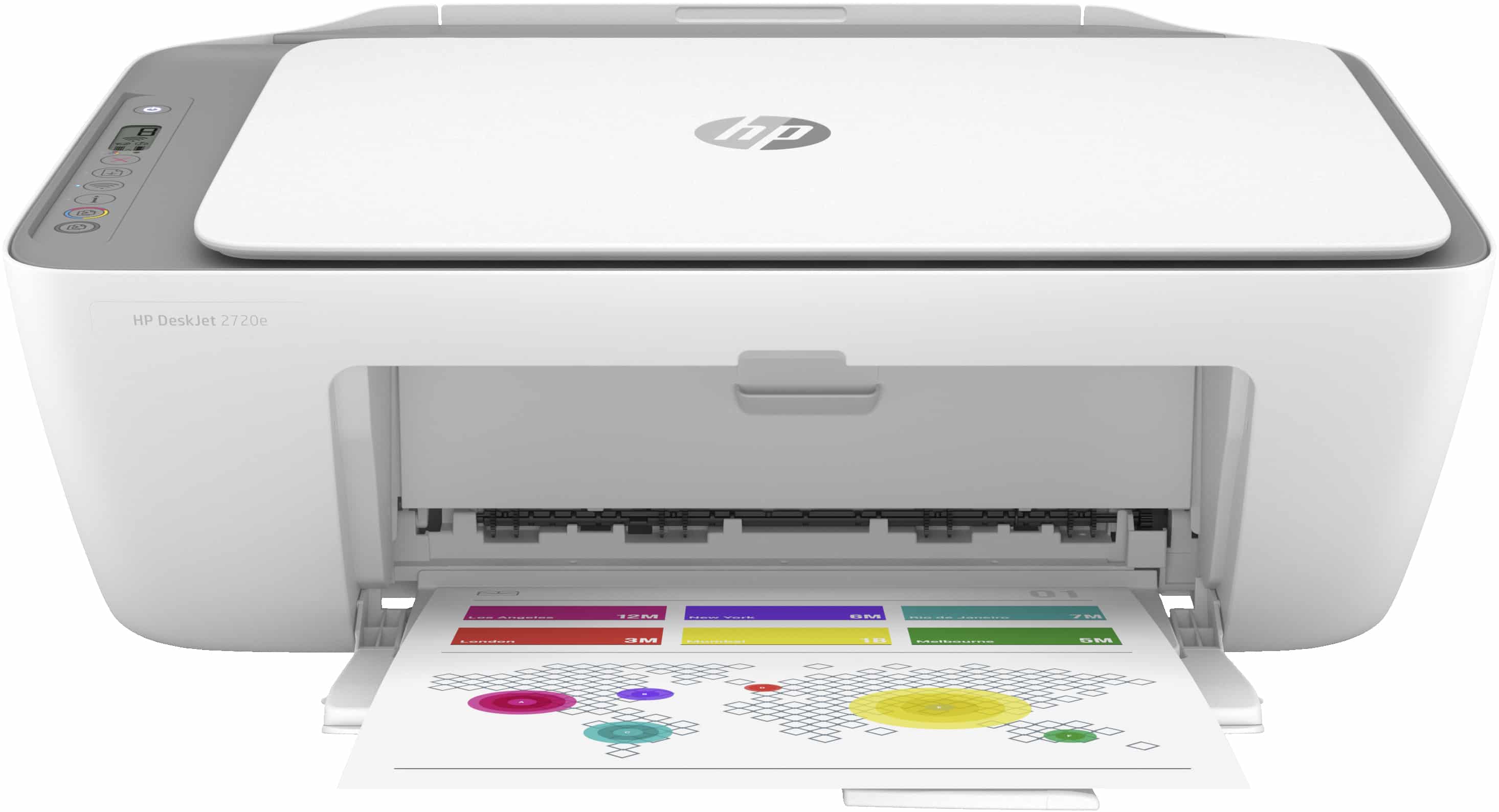 HP DeskJet HP 2720e All-in-One printer, Kleur, Printer voor Home, Printen, kopiëren, scannen, Draadloos; HP+; Geschikt voor HP Instant Ink; Printen vanaf een telefoon of tablet (26K67B#629) thumbnail