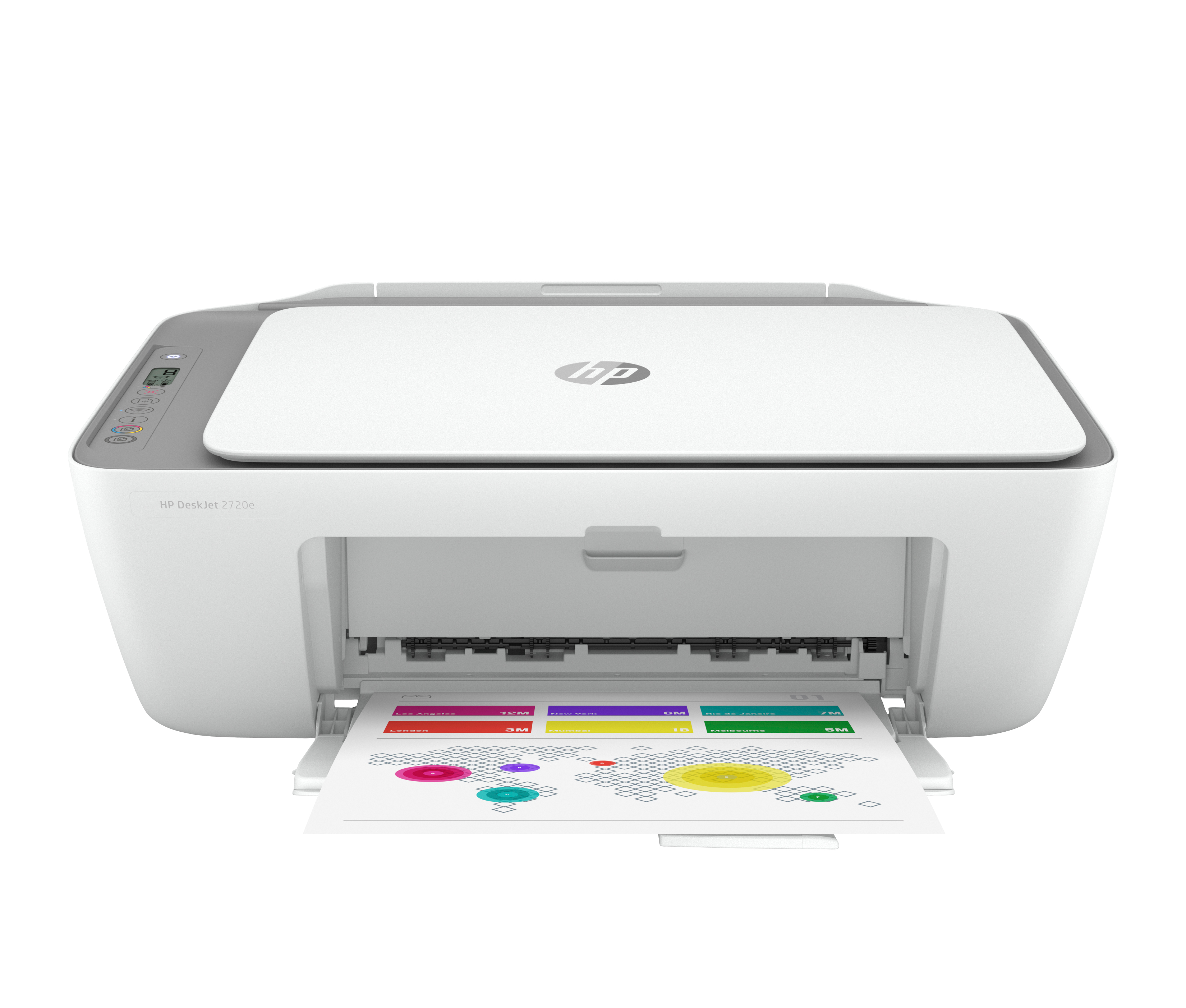HP DeskJet 2720e Draadloos All-in-One Kleur Printer, Instant Ink; Kopieerapparaat, scanner (26K67B#629) thumbnail