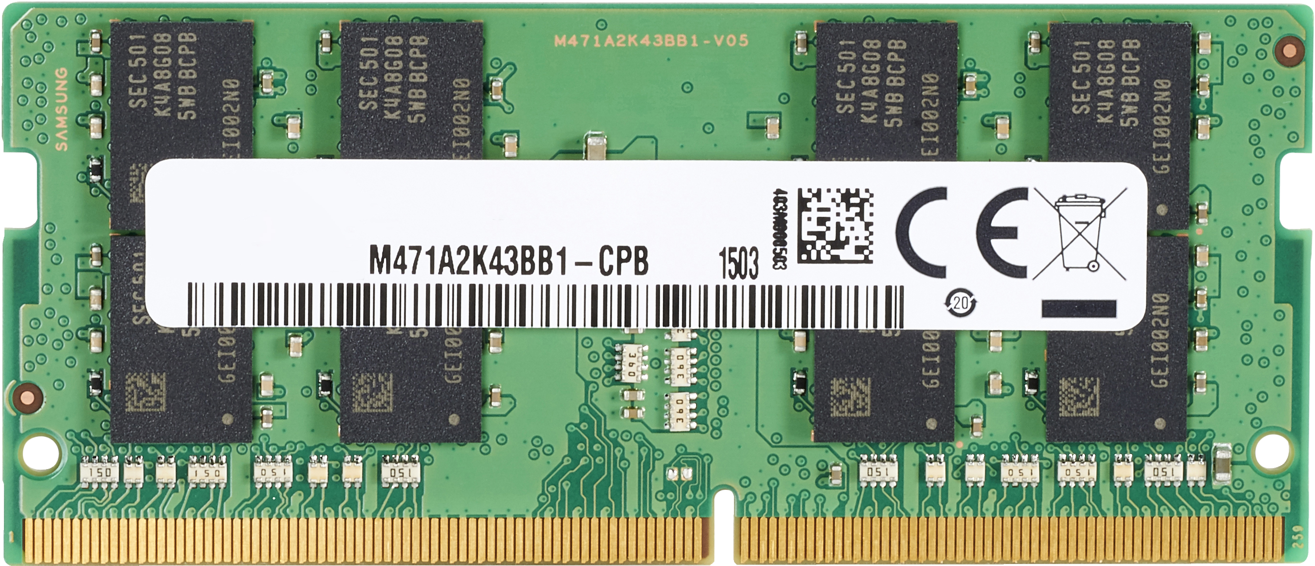 HP 286H8AA geheugenmodule 8 GB 1 x 8 GB DDR4 260-pin SO-DIMM (286H8AA) thumbnail