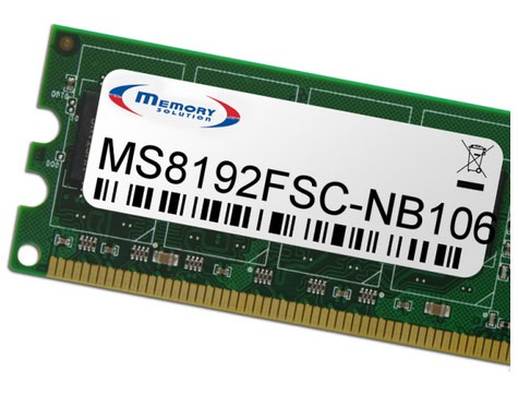 Memory Solution MS8192FSC-NB106 geheugenmodule 8 GB (MS8192FSC-NB106) thumbnail