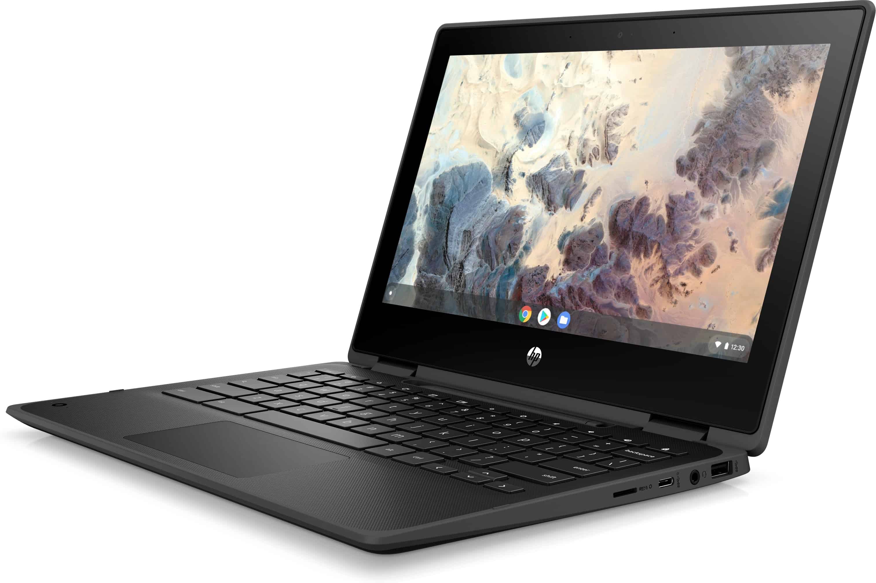 HP Chromebook x360 11 G4 N5100 29,5 cm (11.6") Touchscreen HD Intel® Celeron® 4 GB LPDDR4x-SDRAM 32 GB eMMC Wi-Fi 6 (802.11ax) ChromeOS Zwart (305X9EA#ABH) thumbnail