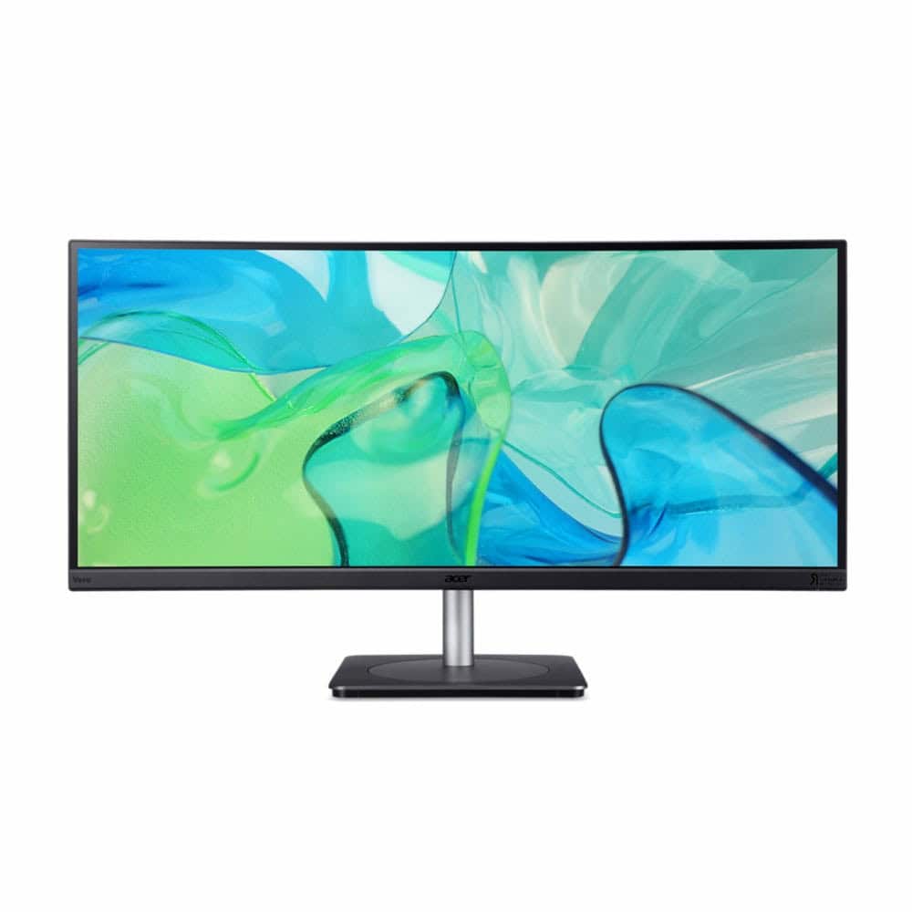 Acer CB343CUR computer monitor 86,4 cm (34) 3440 x 1440 Pixels UltraWide Quad HD LED Zwart, Zilver (UM.CB3EE.001) thumbnail