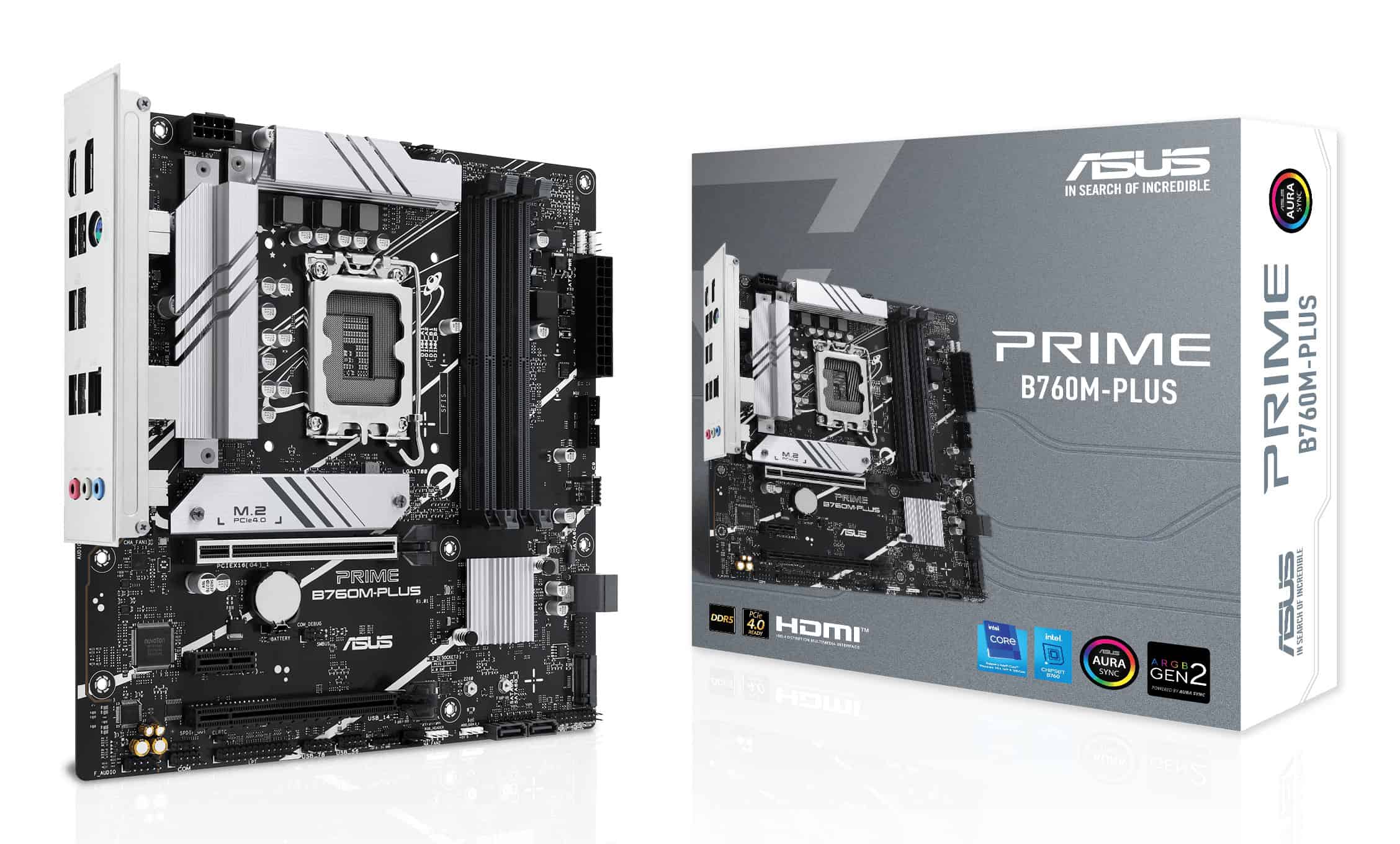 ASUS PRIME B760M-PLUS Intel B760 LGA 1700 micro ATX (90MB1GY0-M0EAY0) thumbnail