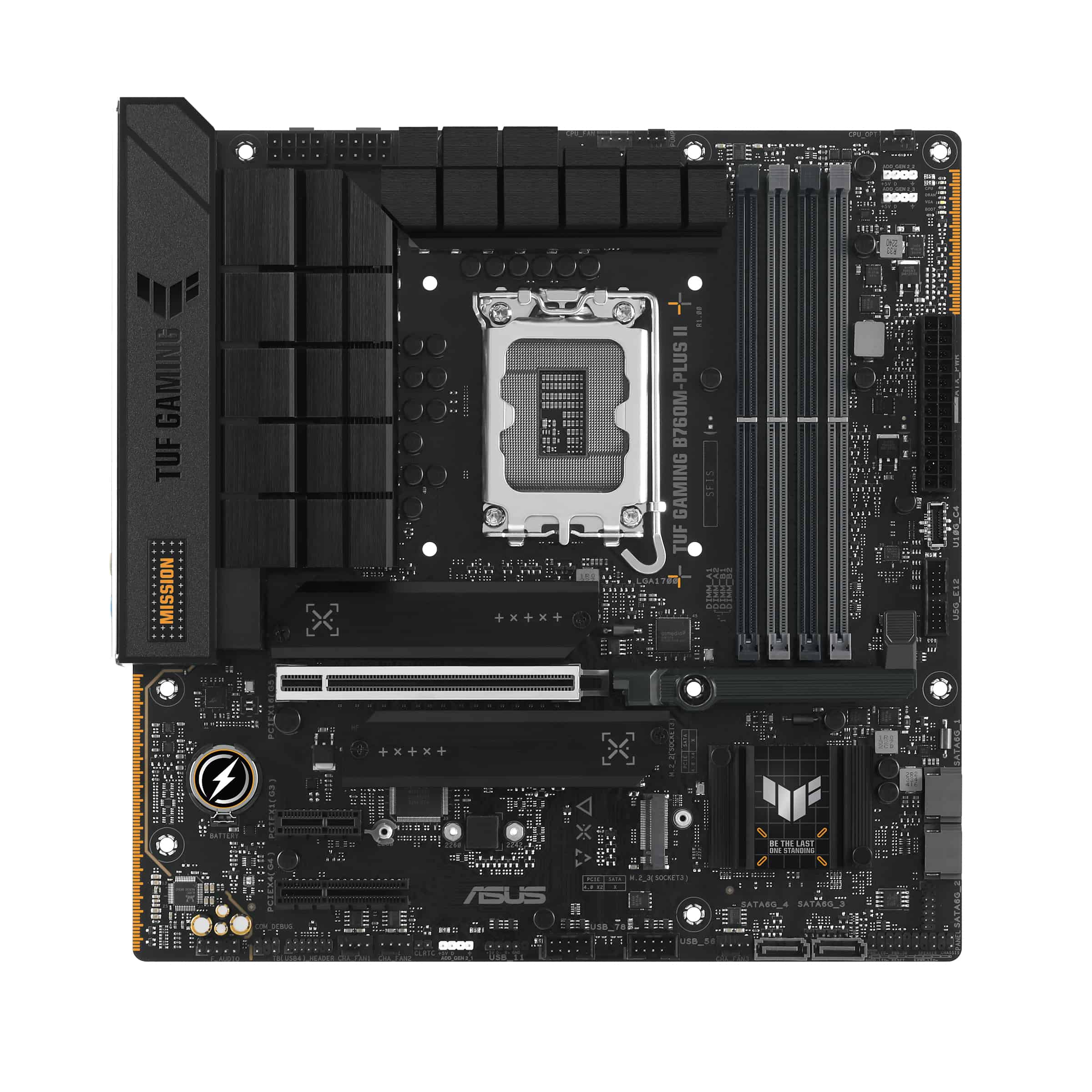 ASUS TUF GAMING B760M-PLUS II Intel B760 LGA 1700 micro ATX (90MB1HD0-M0EAY0) thumbnail