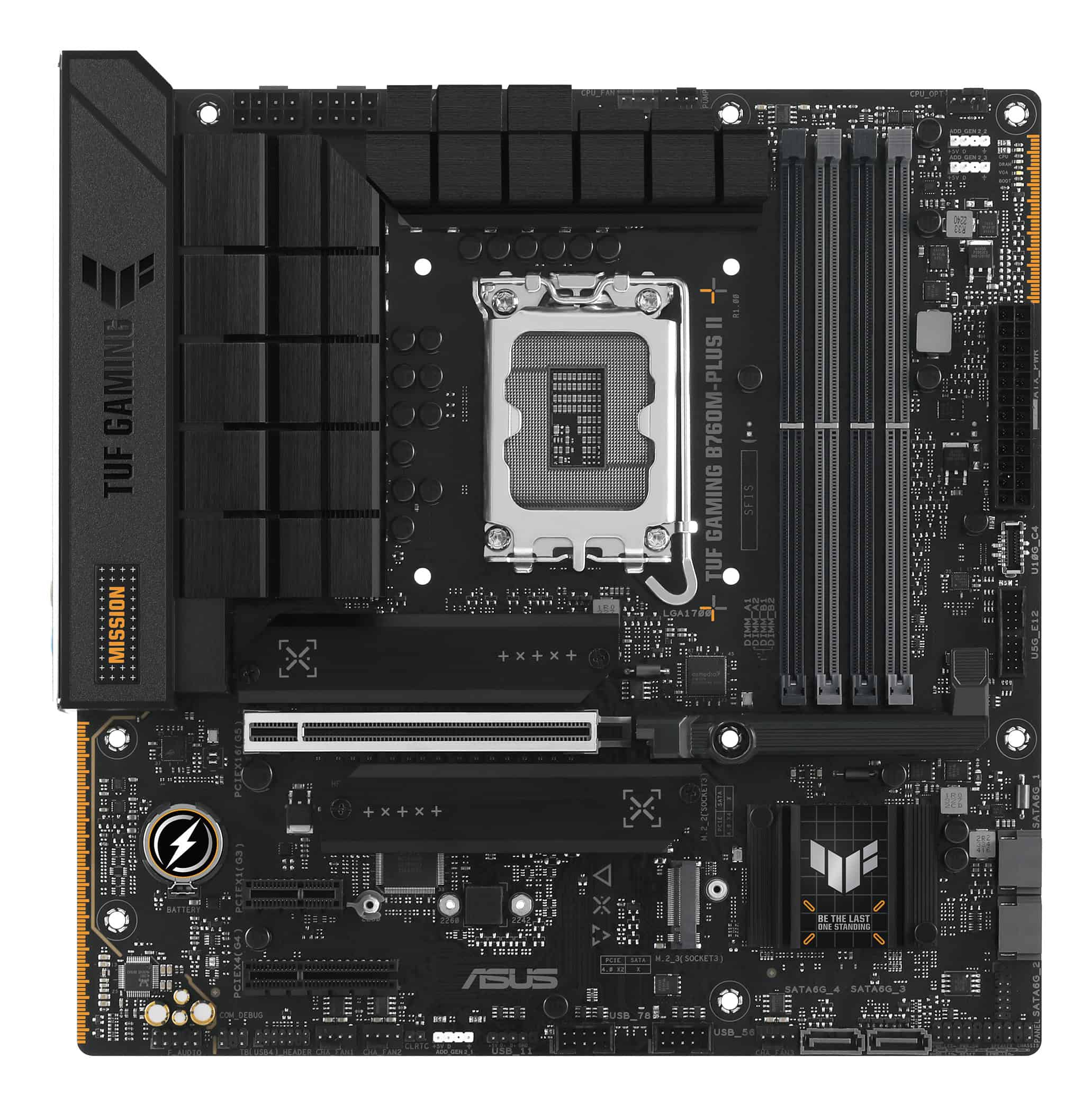 ASUS TUF GAMING B760M-PLUS II Intel B760 LGA 1700 micro ATX (90MB1HD0-M0EAY0) thumbnail