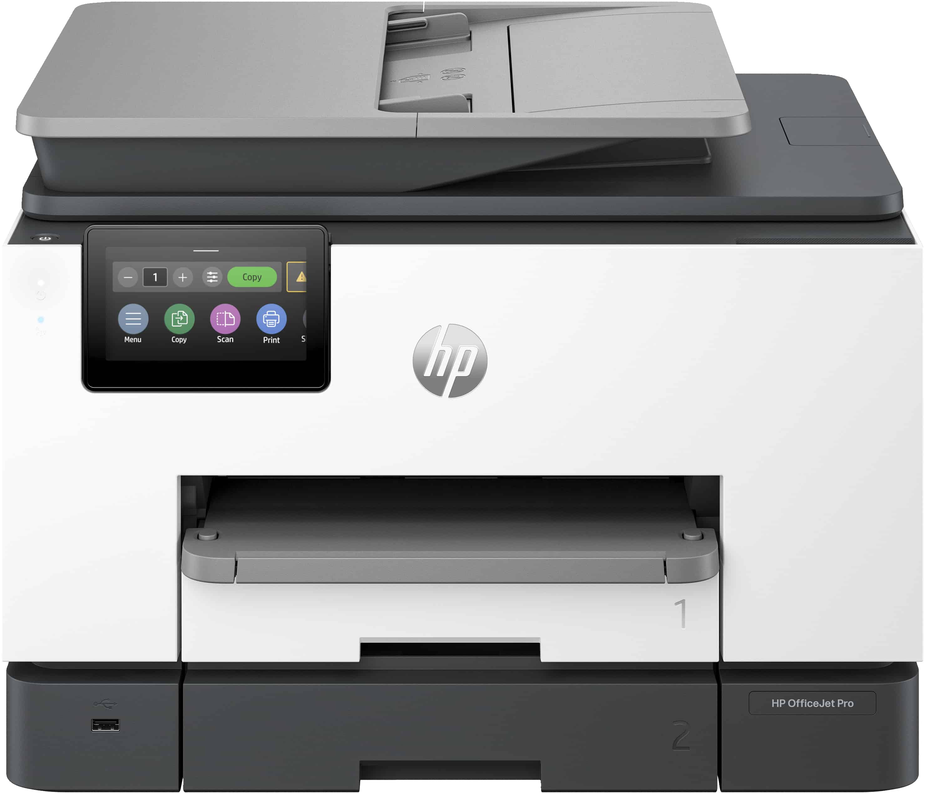 HP OfficeJet Pro HP 9135e All-in-One printer, Kleur, Printer voor Kleine en middelgrote ondernemingen, Printen, kopiëren, scannen, faxen, draadloos; HP+; geschikt voor HP Instant Ink; dubbelzijdig printen; dubbelzijdig scannen; automatische documentinvoer (404M6B#629) thumbnail