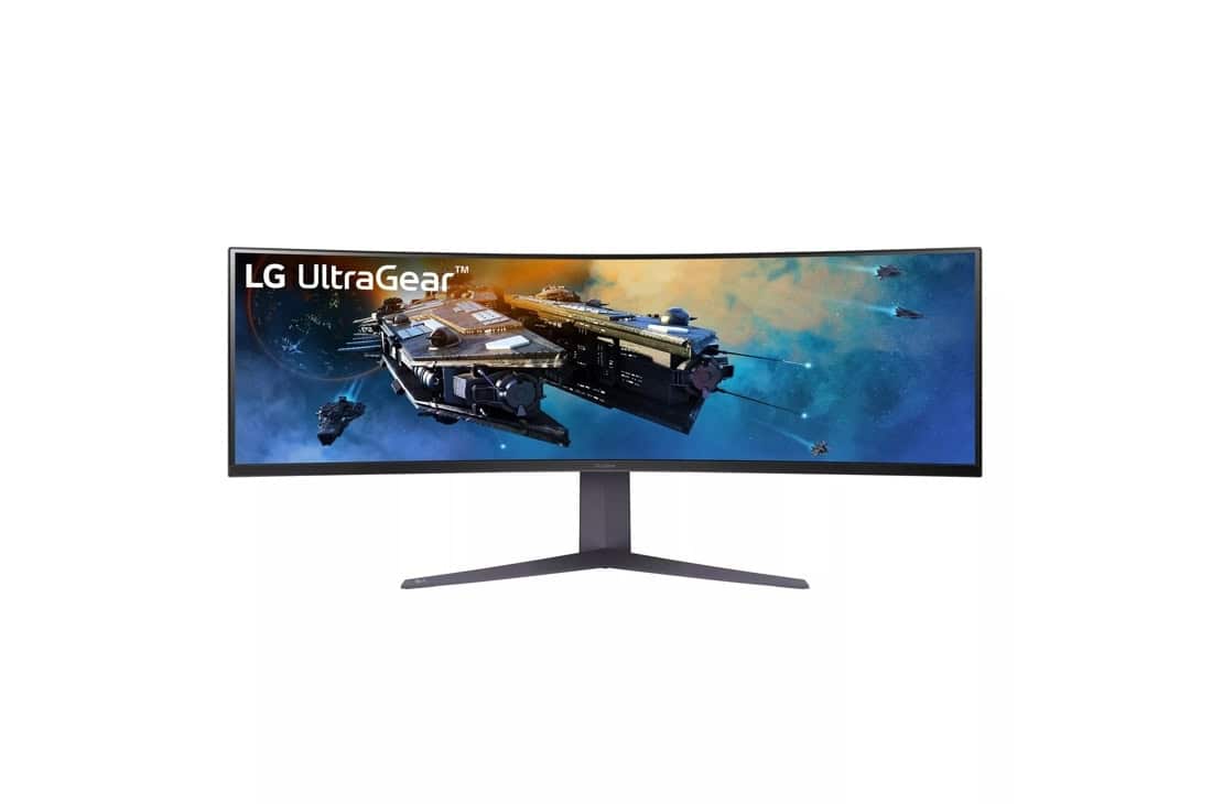 LG 45GR65DC-B computer monitor 114,3 cm (45) 5120 x 1440 Pixels Quad HD Zwart (45GR65DC-B.AEU) thumbnail