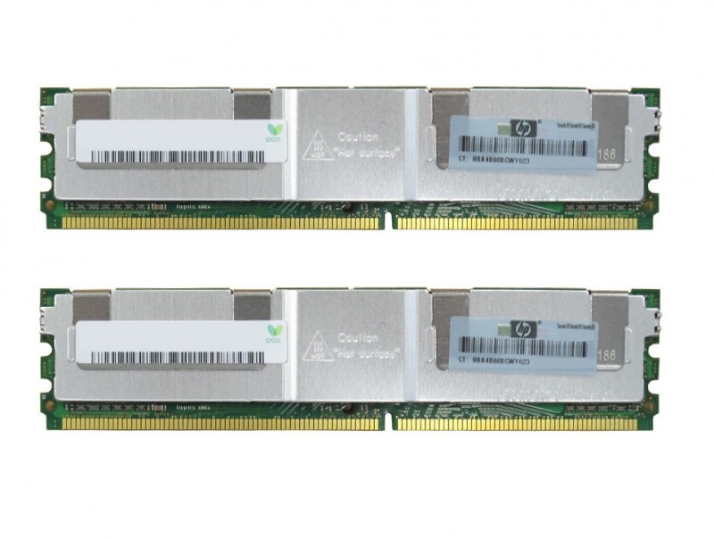 HP Memory kit 4GB FBD PC2-5300 (2 x 2 GB LP) Kit (461828-B21) thumbnail