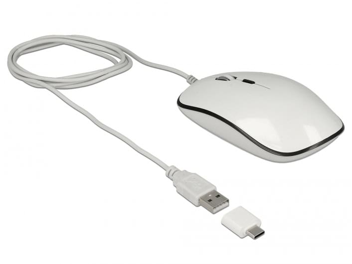 DeLOCK 12532 muis Ambidextrous USB Type-A Optisch 3200 DPI (12532) thumbnail