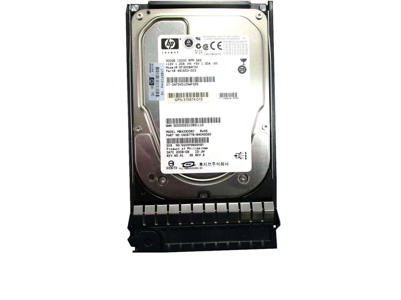 HP 300GB 15.000Rpm 3,5 inch HS (488060-001) thumbnail