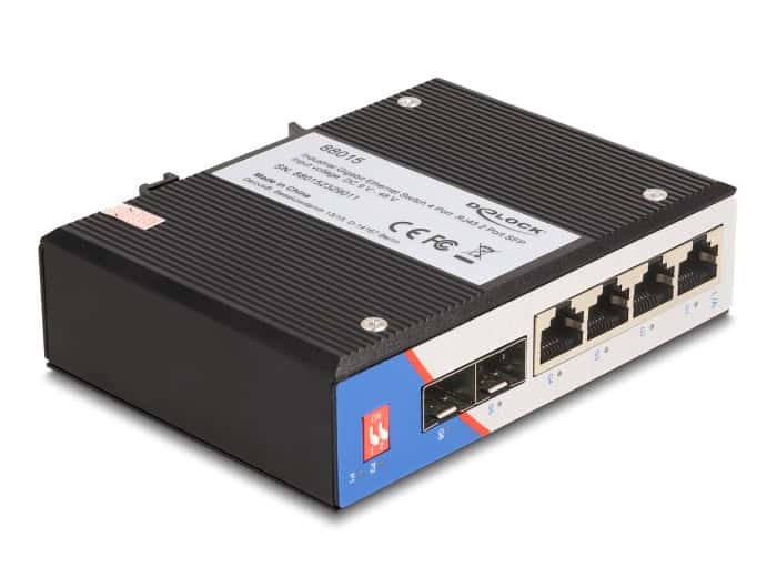 DeLOCK 88015 netwerk-switch Unmanaged Gigabit Ethernet (10/100/1000) Zwart (88015) thumbnail