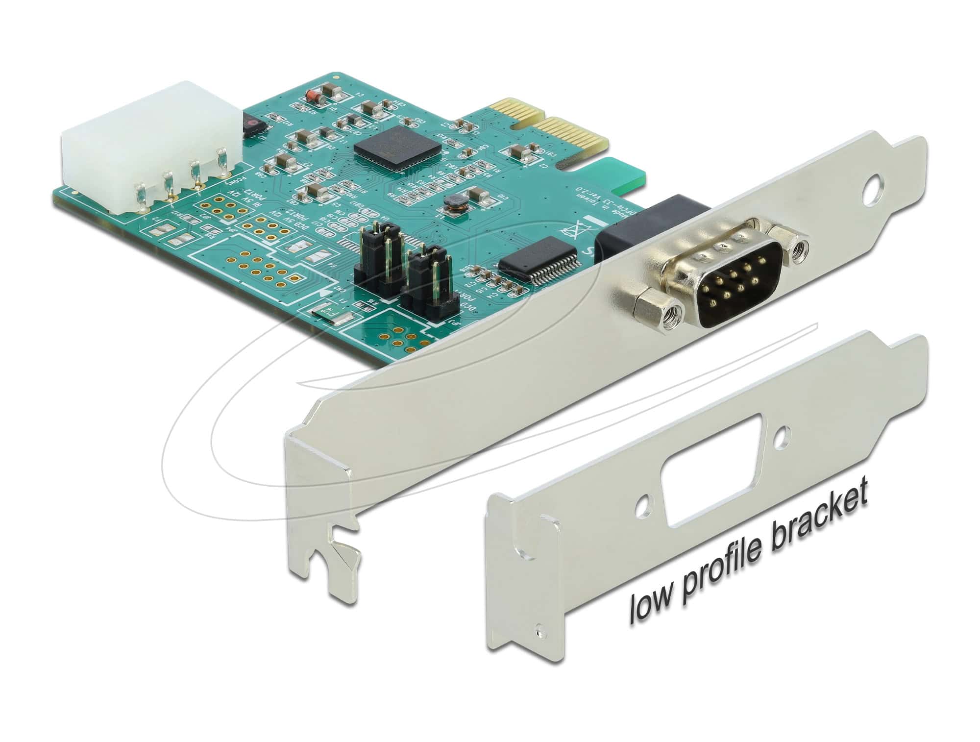 Delock PCI Expr Card Delock 1x D-Sub9 ext +LowProfile (89333) thumbnail
