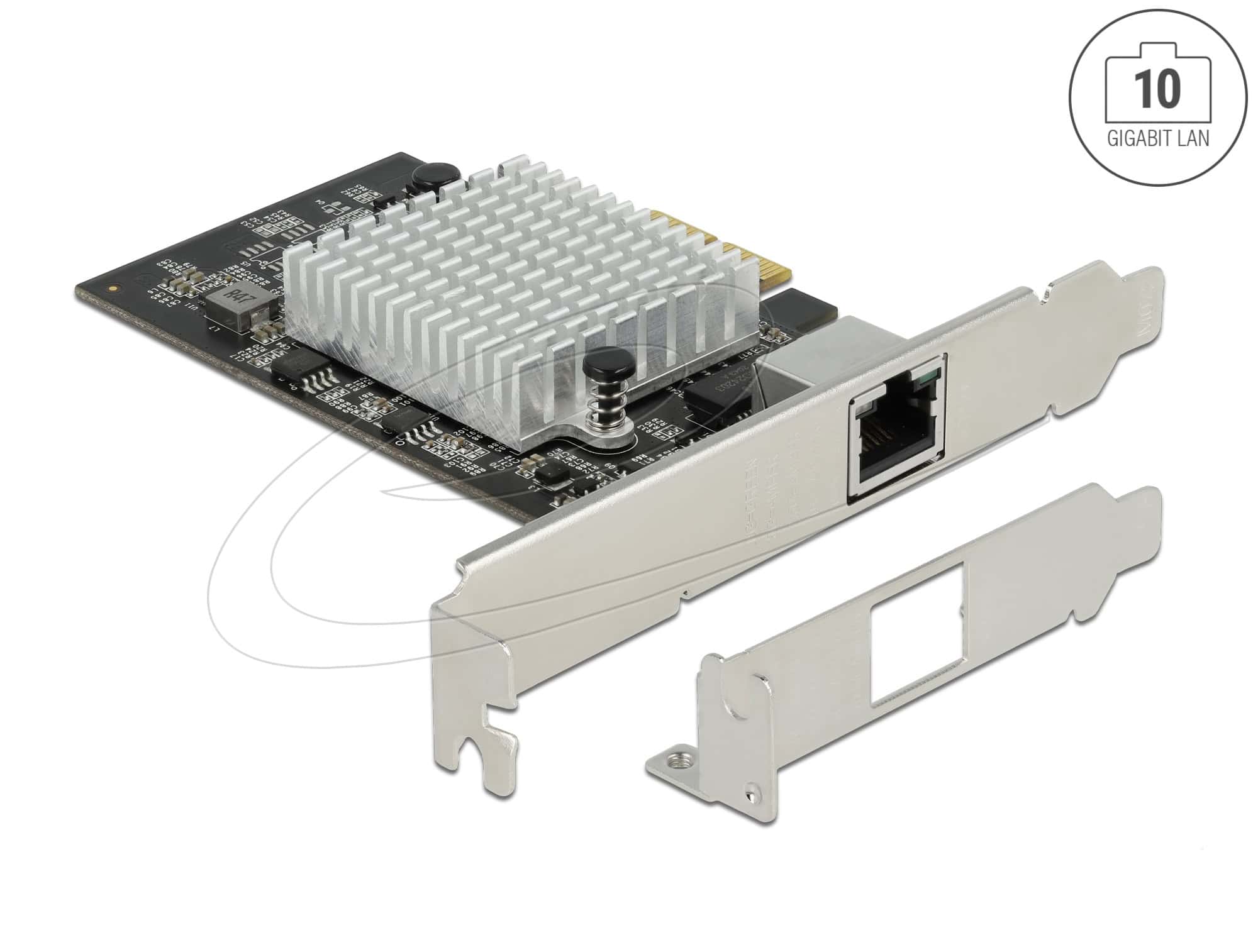 Delock PCI Express x2 Netzwerkkarte 10 Gigabit LAN 1 x RJ45 AQC113 (89528) thumbnail