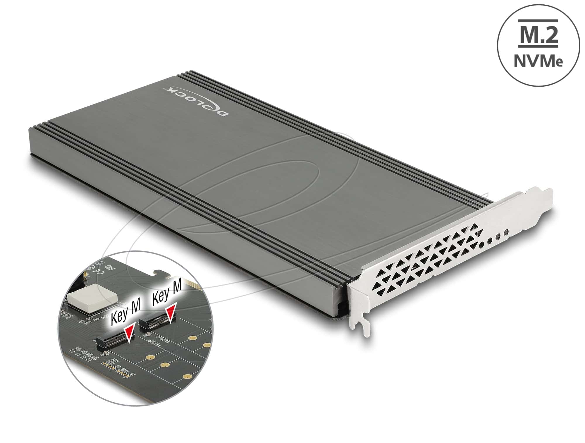 DELOCK PCI Express x16 Karte zu 2 x intern NVMe M.2 Key M (89961) thumbnail