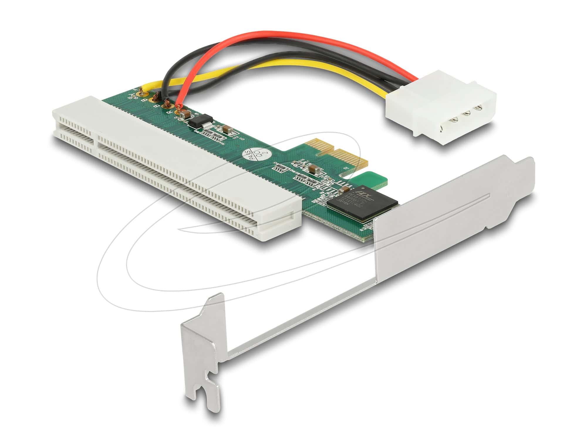 DELOCK Riser Karte PCI Express x1 zu 1 x PCI 32 Bit 5 V Slot (90063) thumbnail