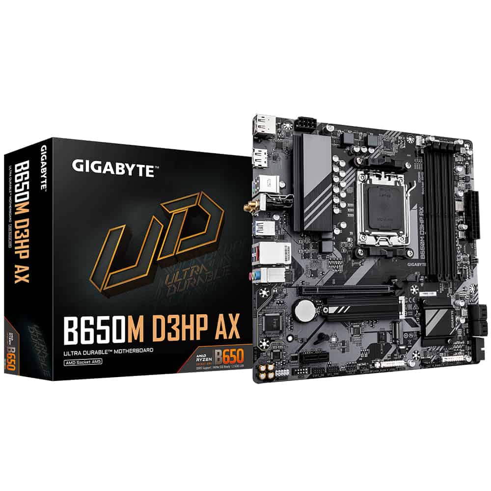 Gigabyte B650M D3HP AX moederbord AMD B650 Socket AM5 micro ATX (B650M D3HP AX) thumbnail
