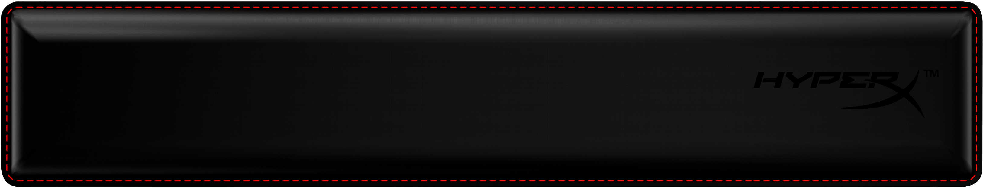 HyperX Wrist Rest polssteun Rubber Zwart (4P5M9AA) thumbnail