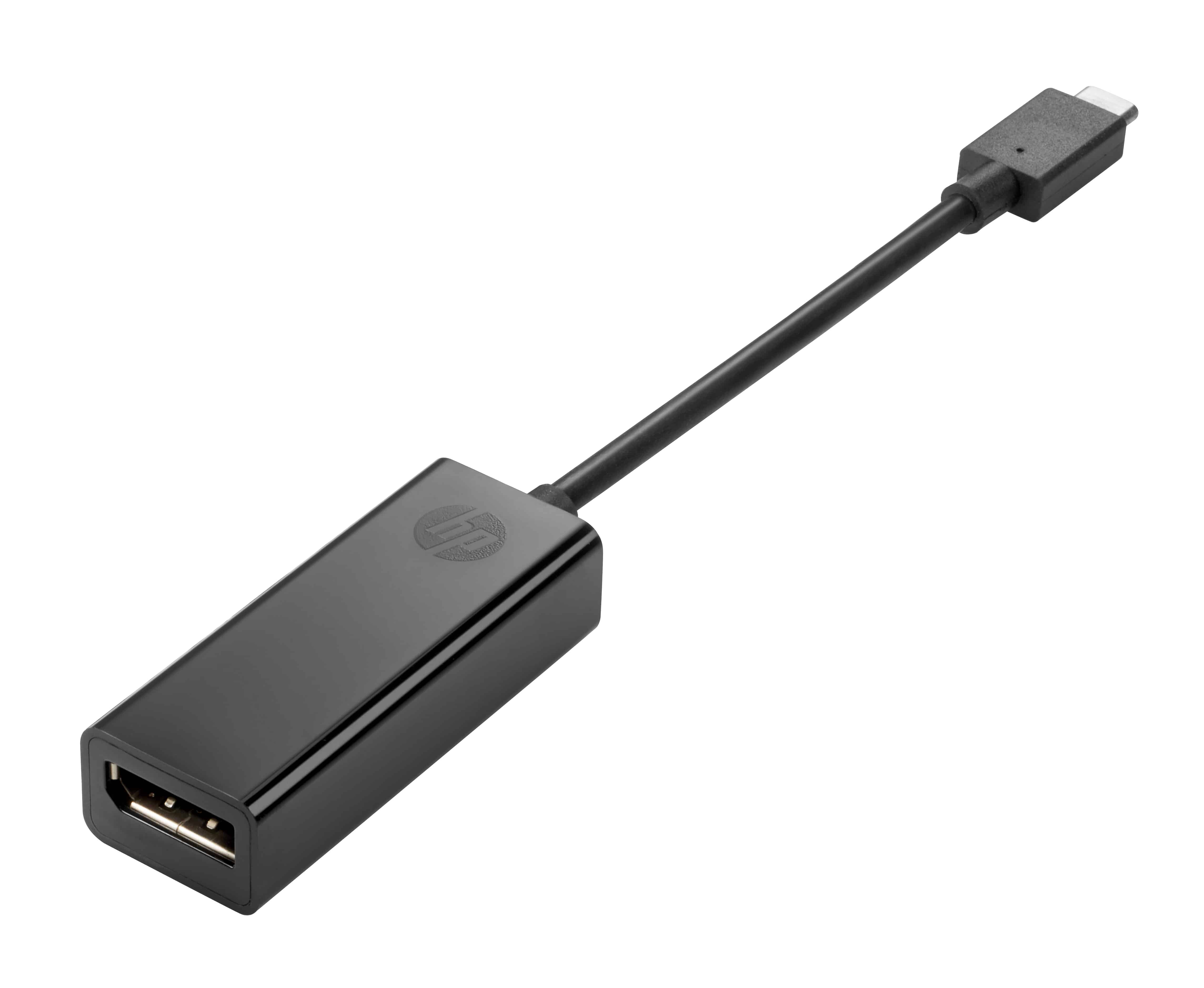 HP USB-C-zu-DP-Adapter USB grafische adapter Zwart (4SH08AA) thumbnail