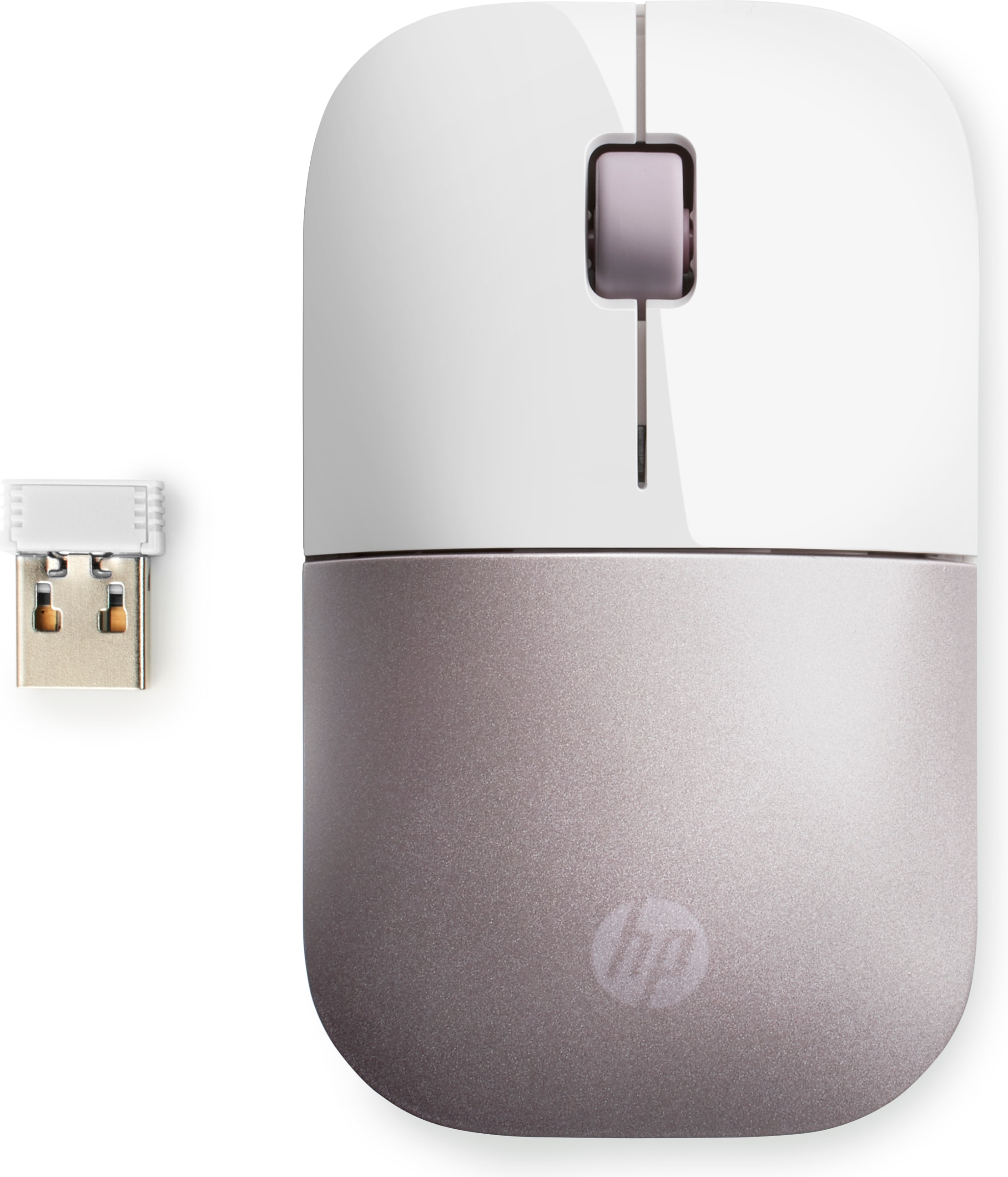 HP draadloze muis Z3700 - wit/roze (4VY82AA#ABB) thumbnail