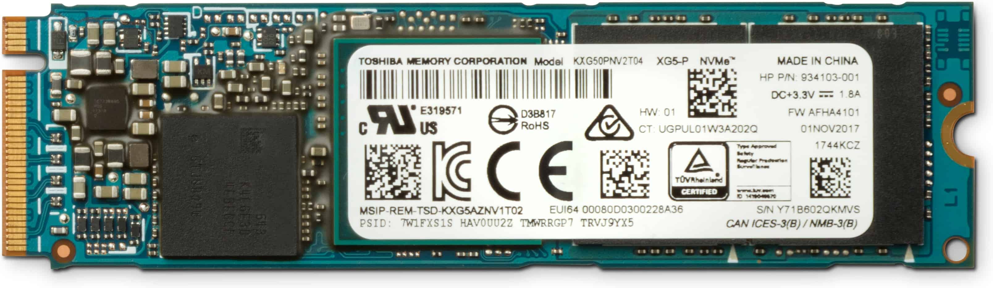 HP Z Turbo Drive Quad Pro 256GB TLC SSD Module (4YZ35AA) thumbnail