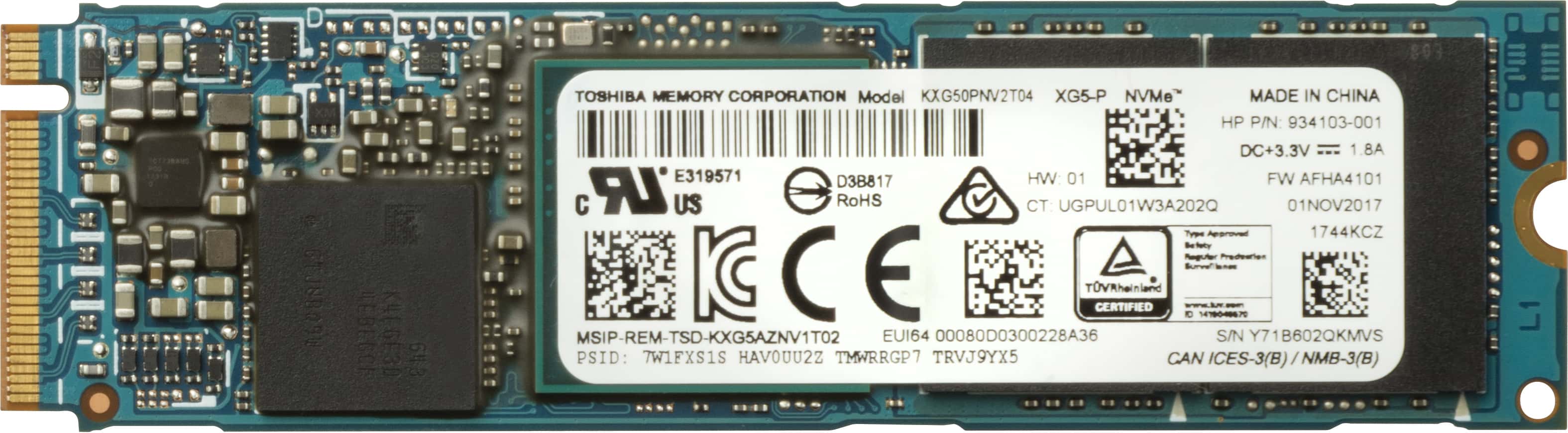 Product Image for HP Z Turbo Drive Quad Pro 512GB TLC SSD Module