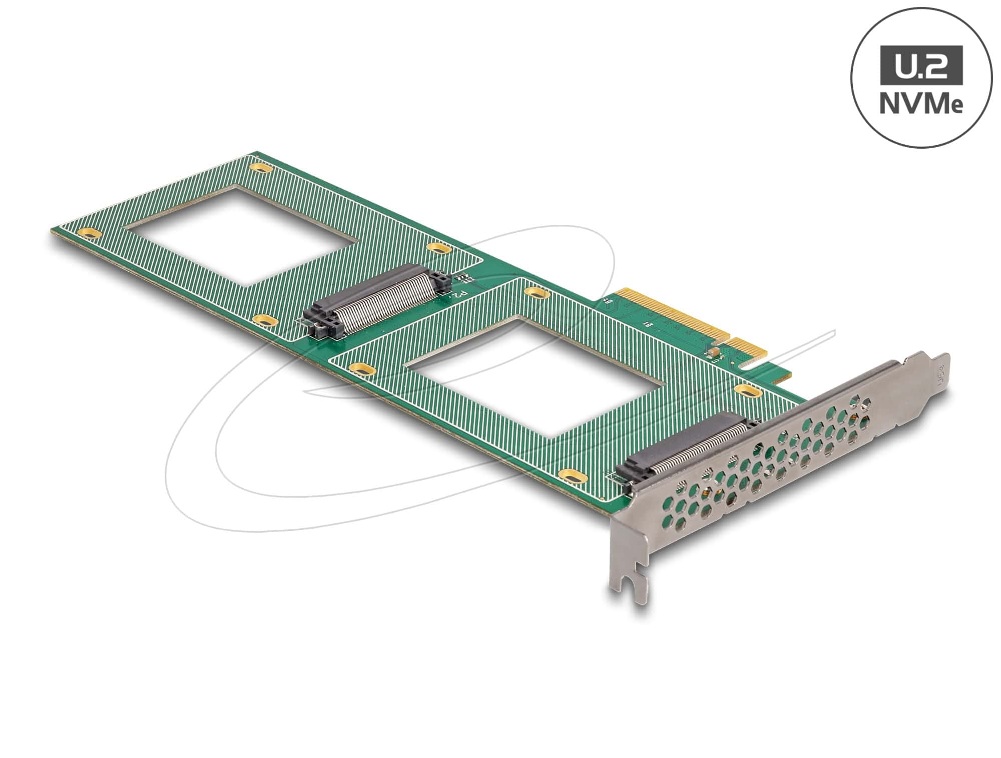 DELOCK PCI Express 4.0 x8 Karte zu 2 x intern U.2 NVMe SFF (90151) thumbnail