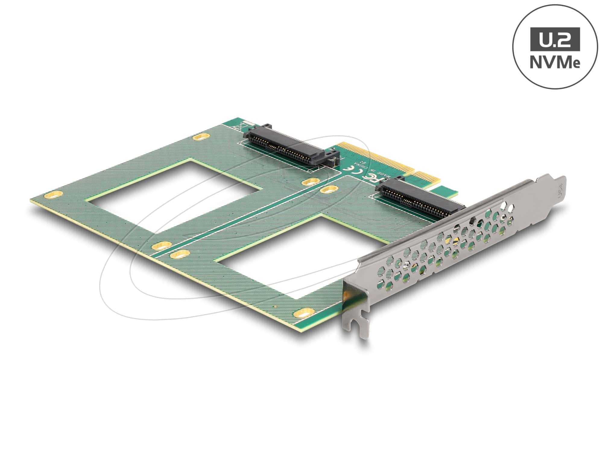 DELOCK PCI Express 4.0x8 Karte zu 2x internU.2 NVMe SFF-8639 (90162) thumbnail