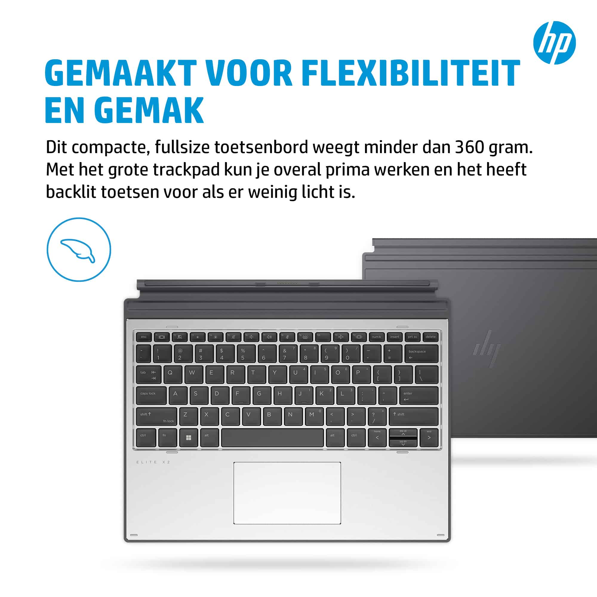 HP Elite x2 G8 Premium toetsenbord (55G42AA#ABB) thumbnail