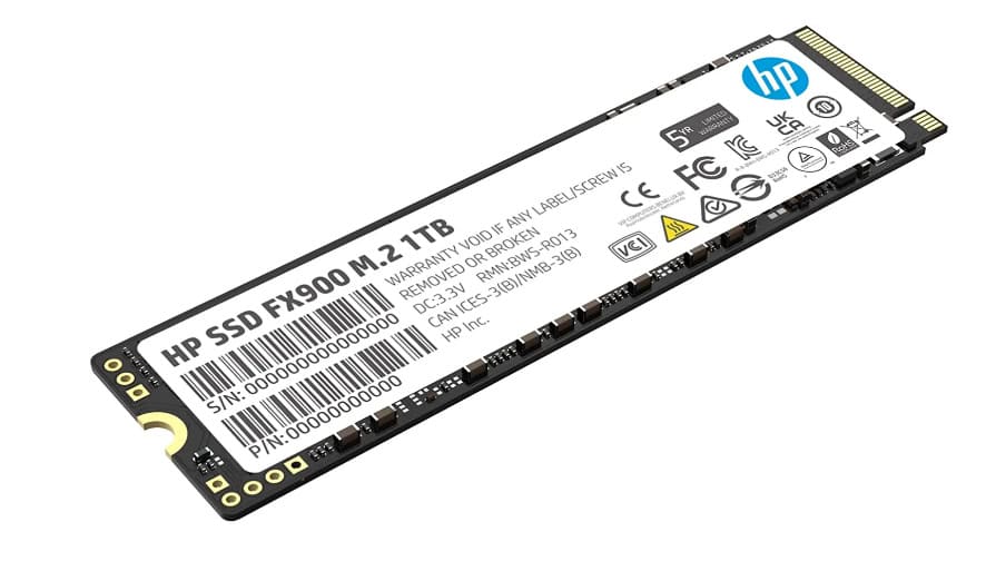 HP FX900 - 1 TB, 5000 MB/s, 4800 MB/s M.2 1000 GB PCI Express 4.0 3D TLC NAND NVMe (57S53AA) thumbnail