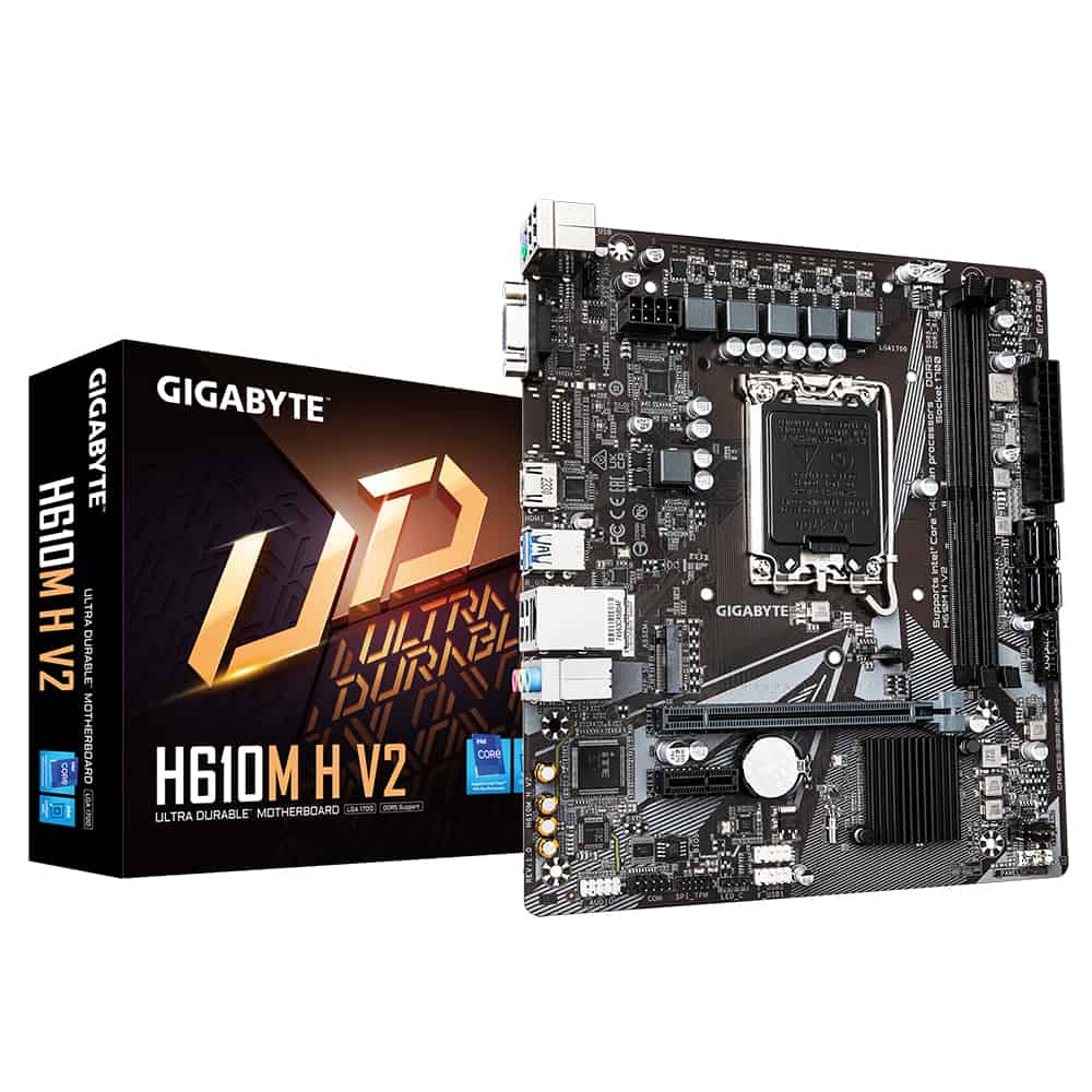 Gigabyte H610M H V2 moederbord Intel H610 Express LGA 1700 micro ATX (H610M H V2) thumbnail