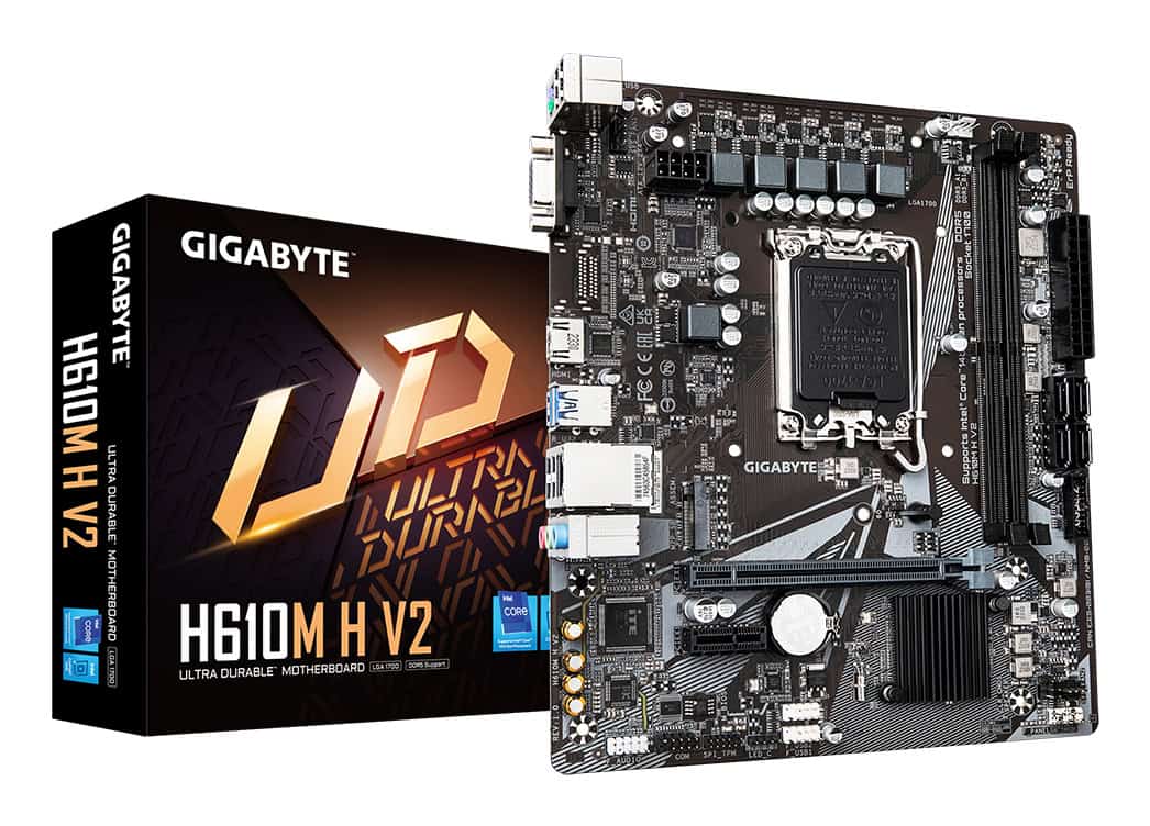 GIGABYTE H610M H V2 moederbord Intel H610 Express LGA 1700 micro ATX (H610M H V2) thumbnail