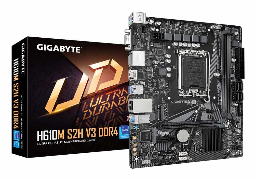 GIGABYTE H610M S2H V3 DDR4 moederbord Intel H610 Express LGA 1700 micro ATX (H610M S2H V3 DDR4) thumbnail