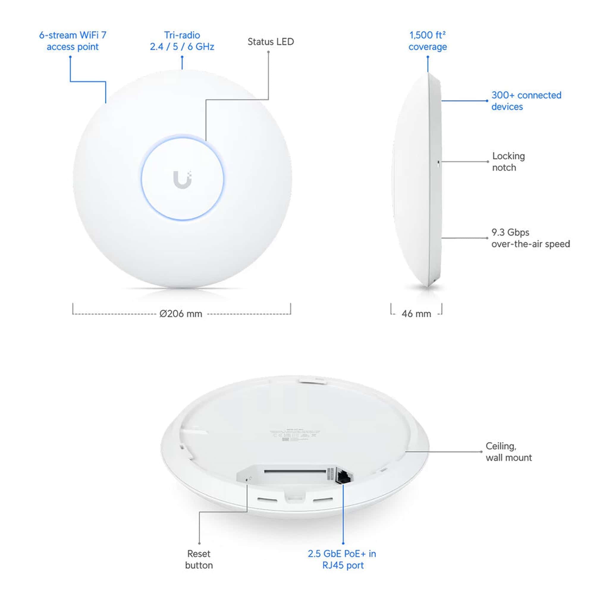 Ubiquiti UniFi U7 Pro (U7-PRO) thumbnail