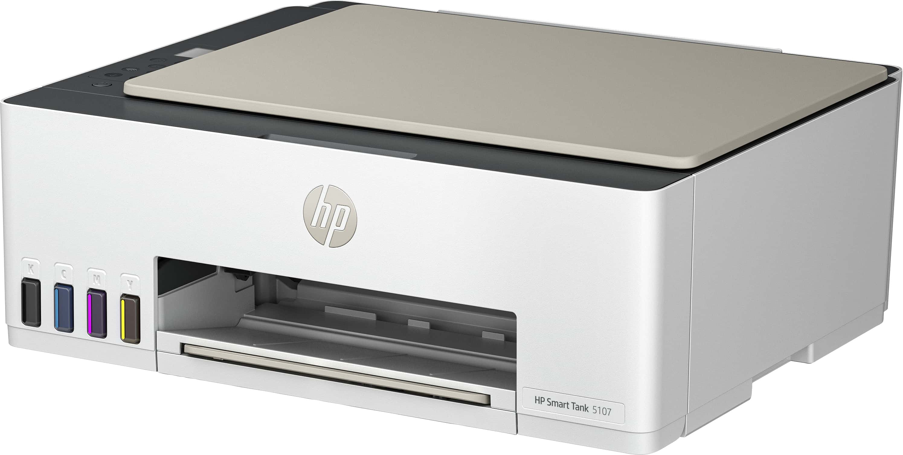 HP Smart Tank 5107 All-in-One-printer, Kleur, Printer voor Thuis en thuiskantoor, Printen, kopiëren, scannen, Draadloos; printertank voor grote volumes; printen vanaf telefoon of tablet; scannen naar pdf (5D1B1A#BHC) thumbnail