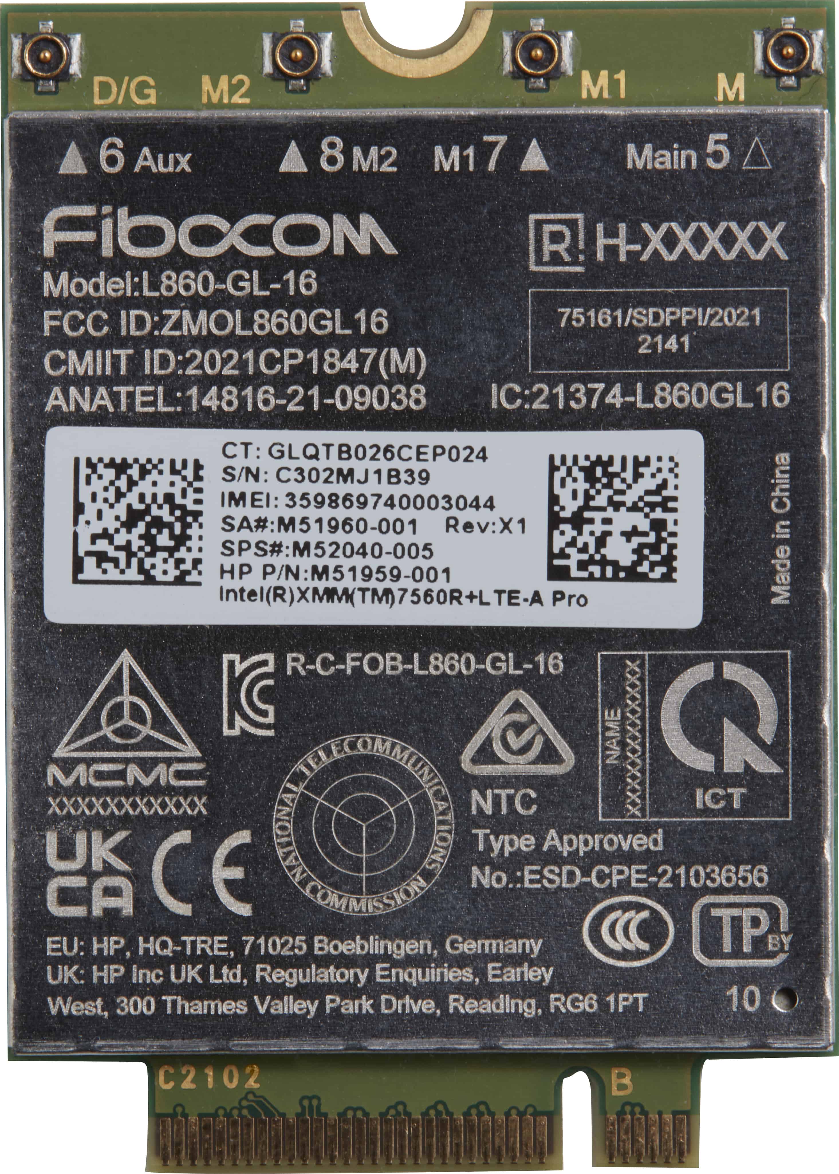HP XMM 7560 R+ LTE-Advanced Pro WWAN (5R8X8AA#ABB) thumbnail